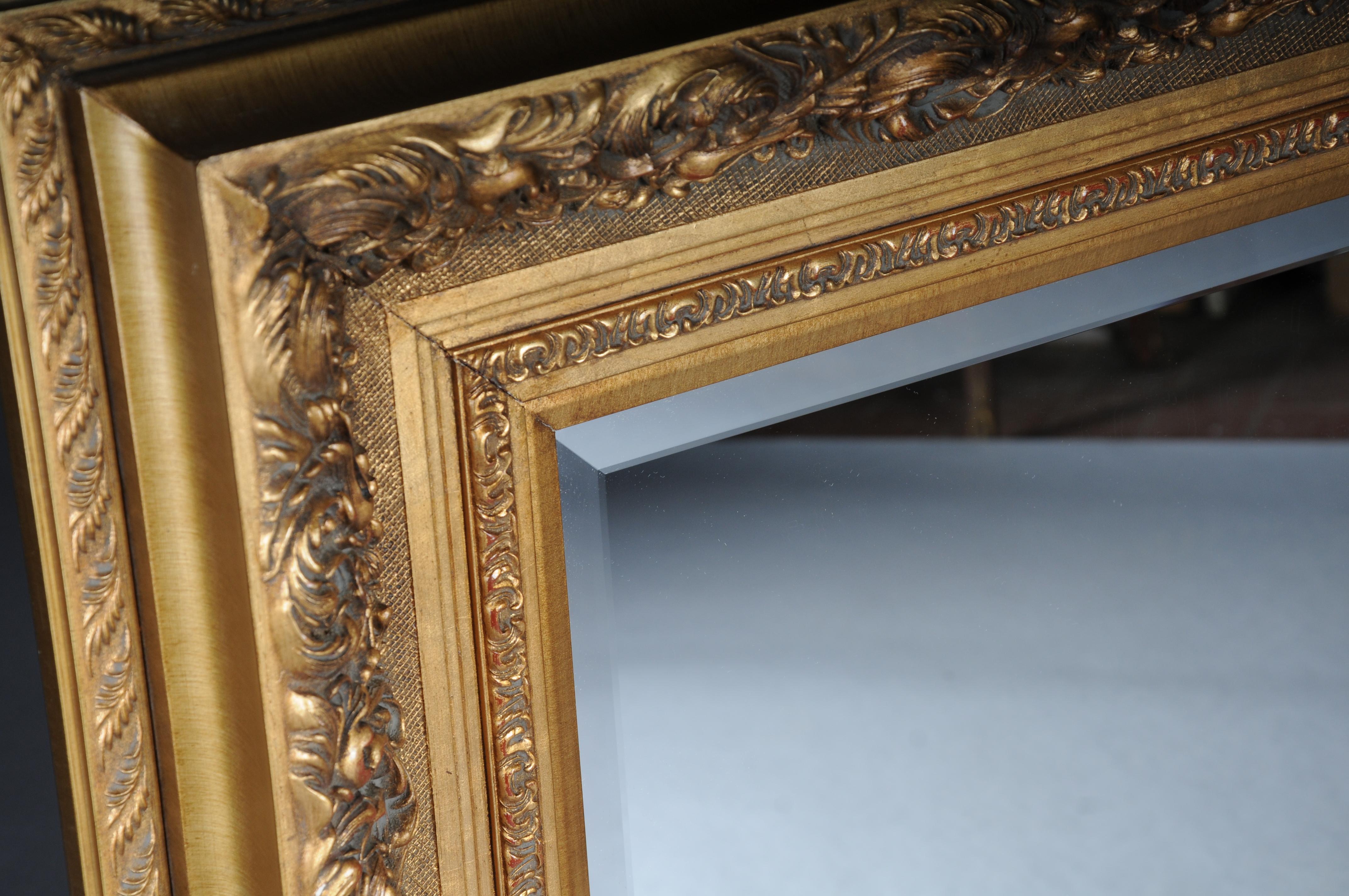 20th Century Monumental old wall mirror, gold For Sale 7