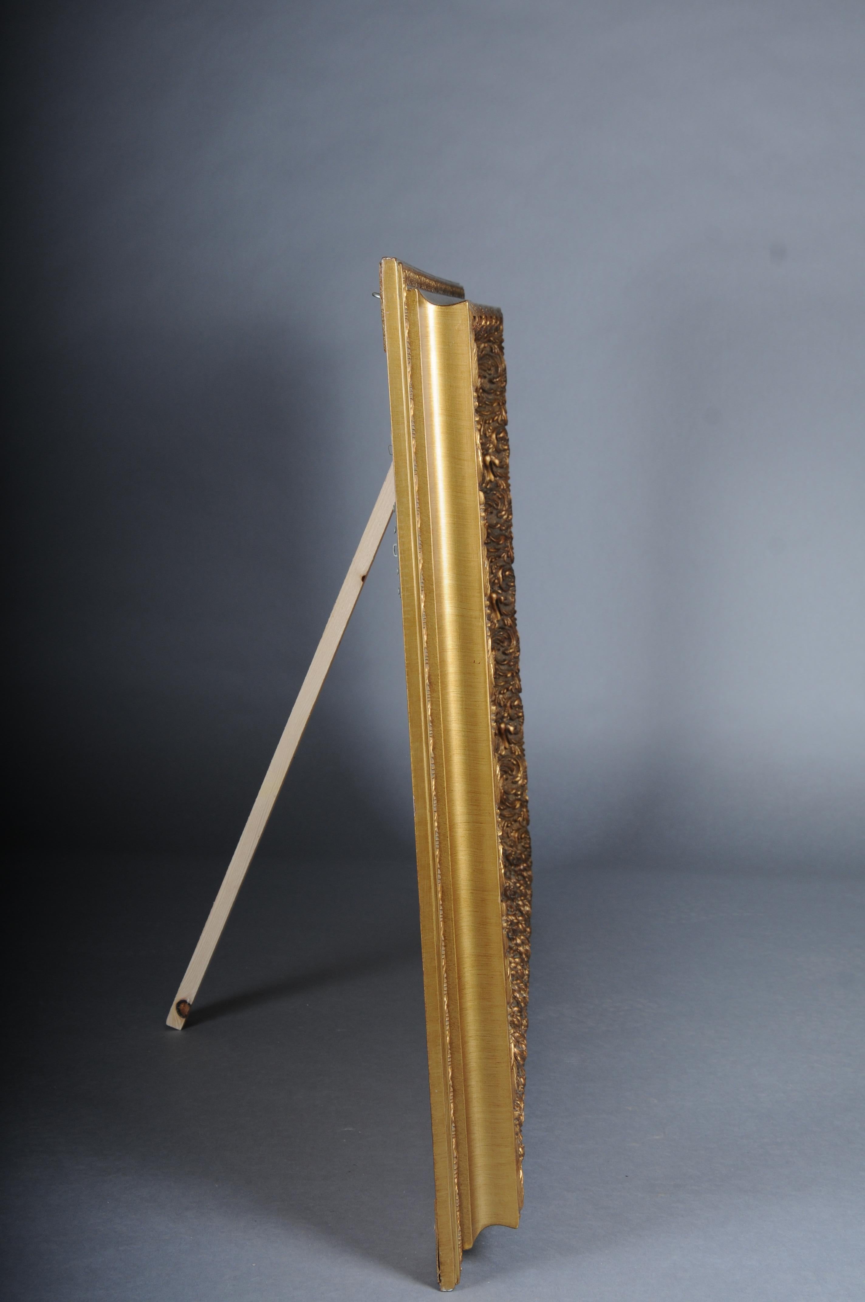20th Century Monumental old wall mirror, gold For Sale 8