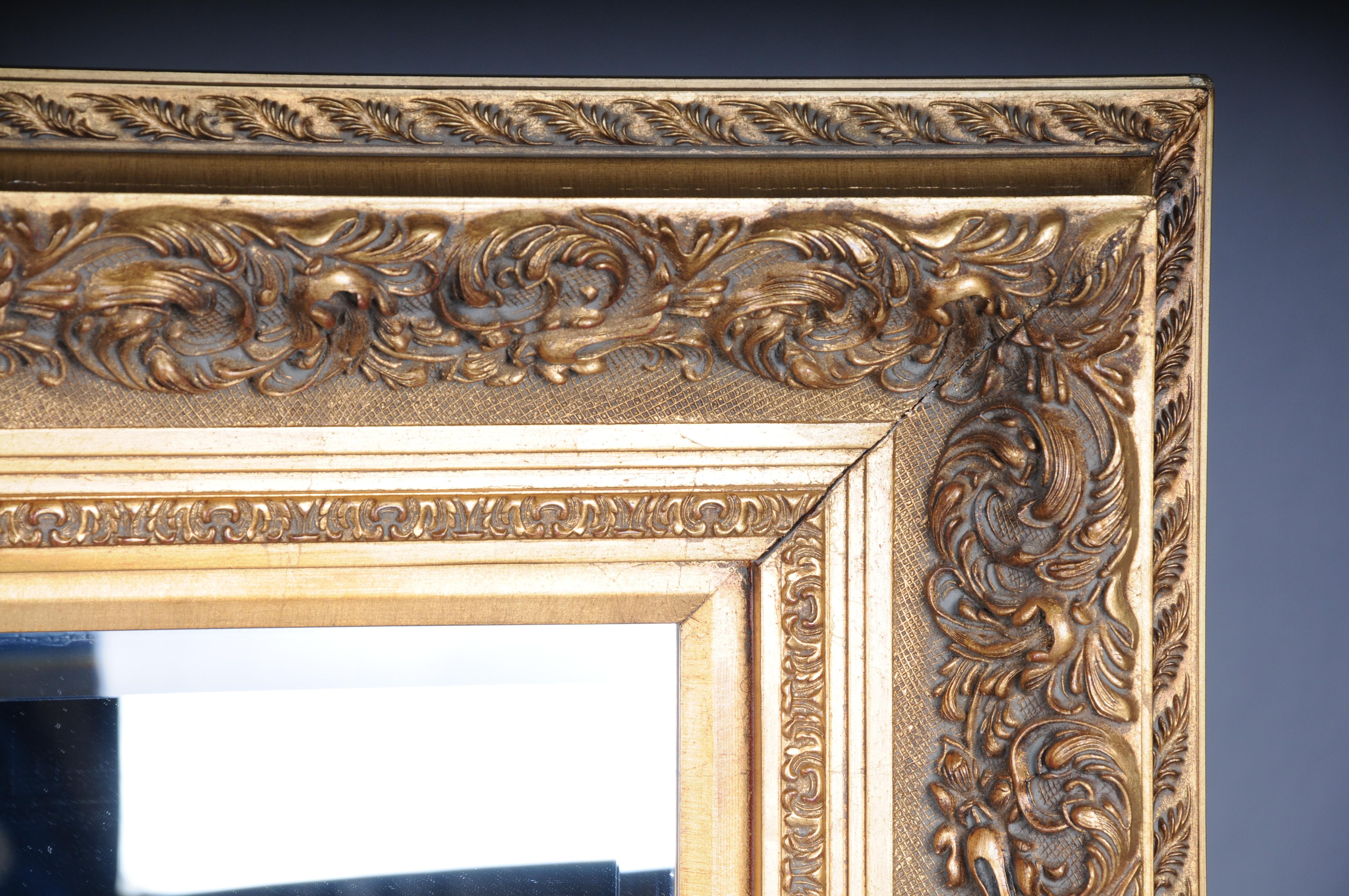 French 20th Century Monumental old wall mirror, gold For Sale