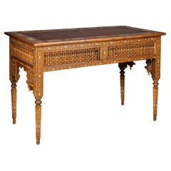 20th Century Moorish Inlaid Levantine Table, c.1920