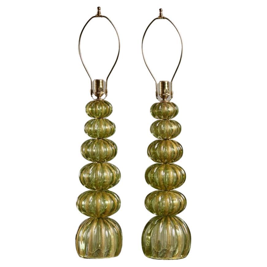 20th Century Morano Bubble Lamps