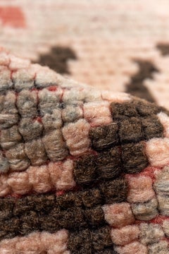 20th Century Moroccan Rug Allover Orange Clay Abstract