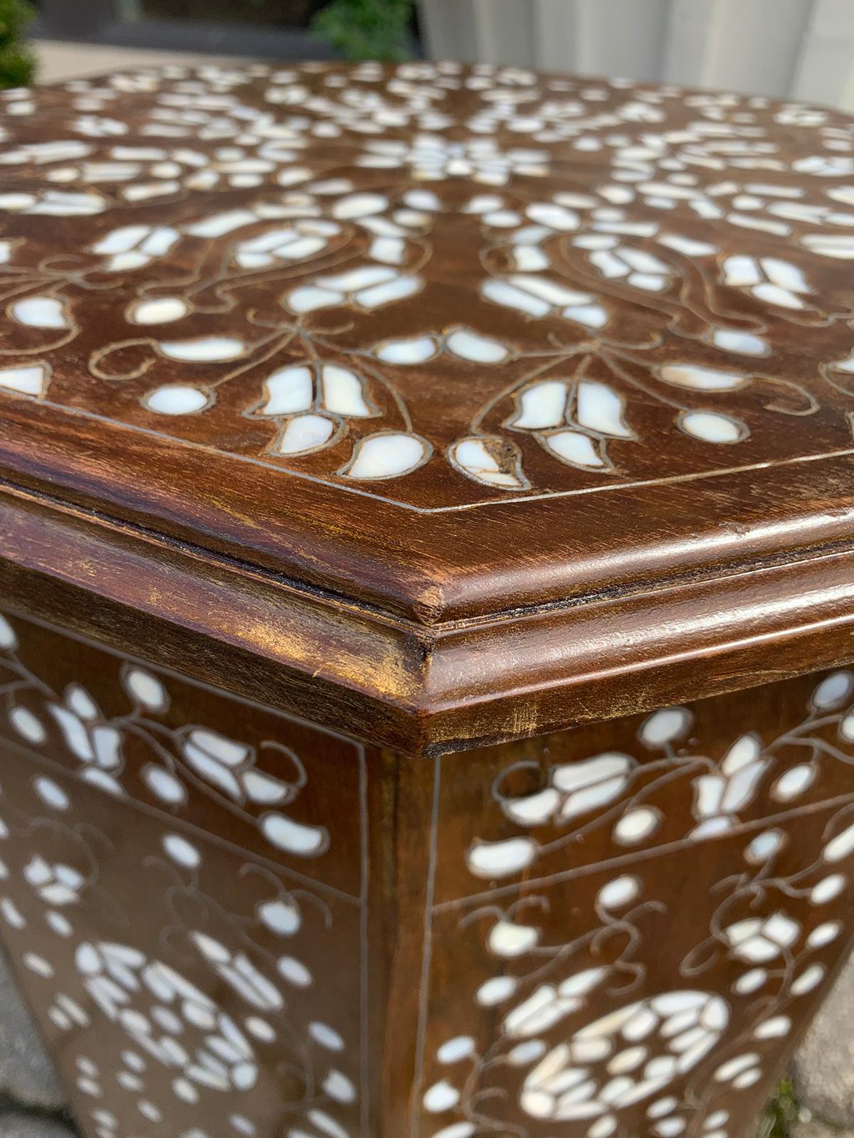 20th Century Moroccan Style Inlaid Drinks Table 3