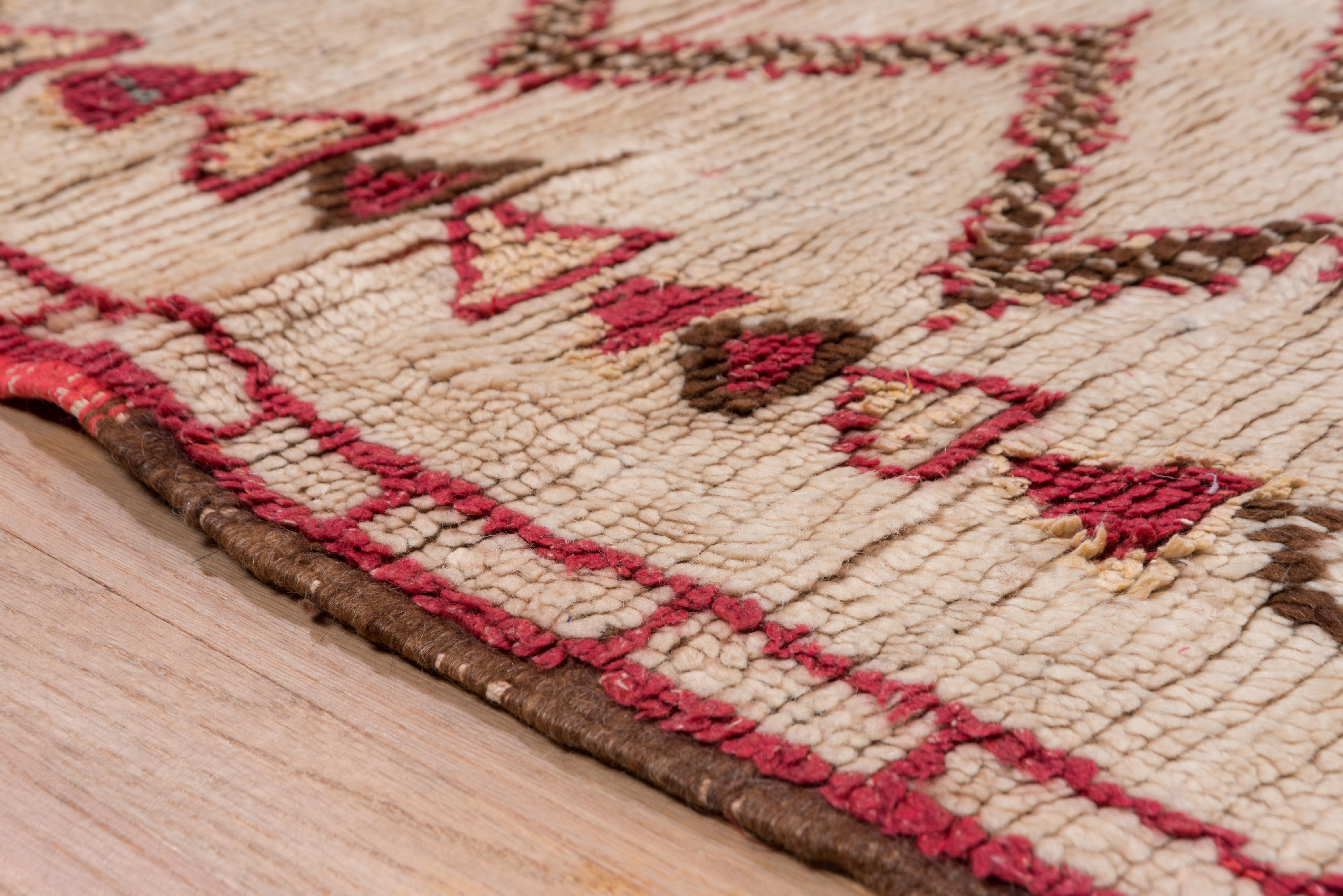 Red and ivory village/Tribal rug