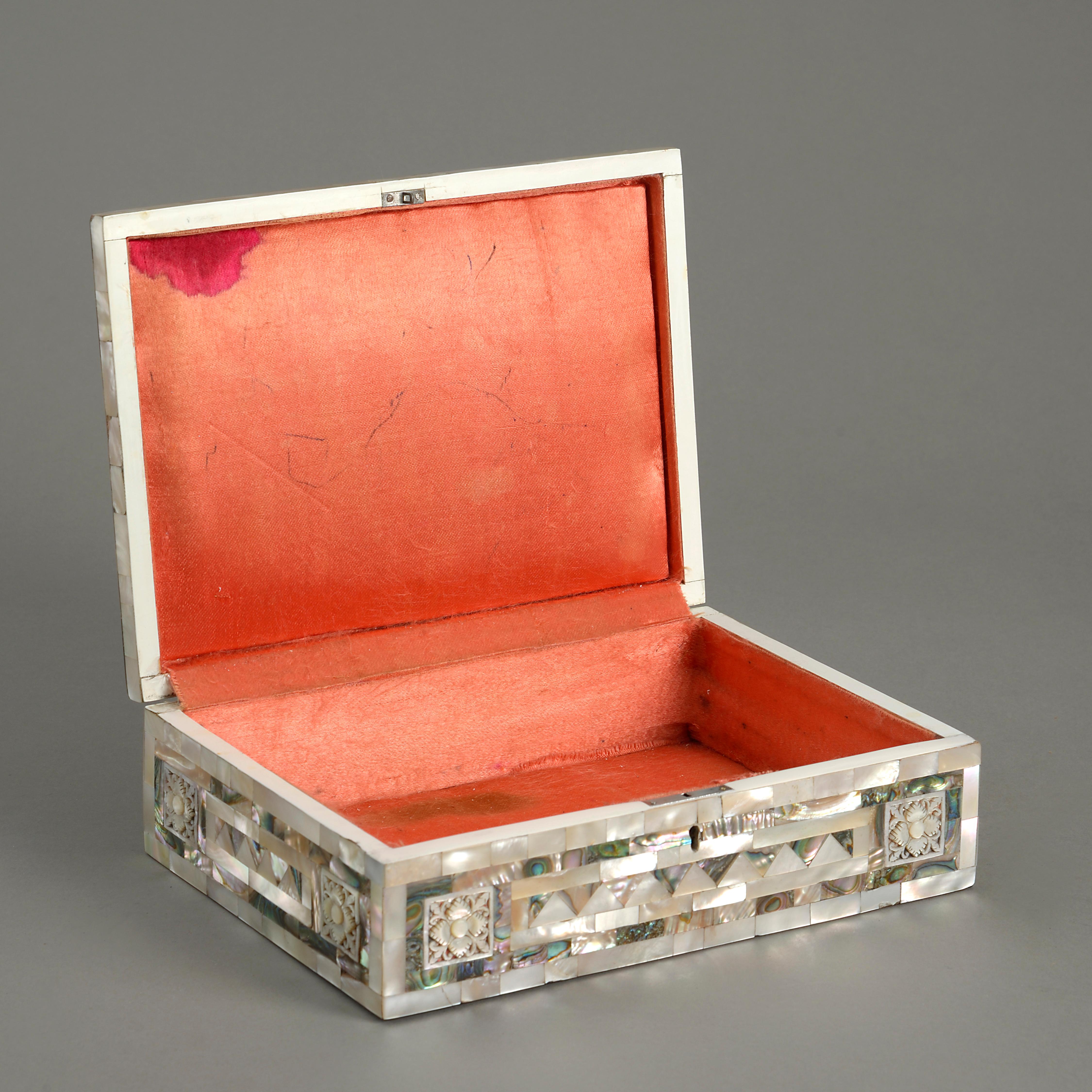 mother of pearl jewellery box