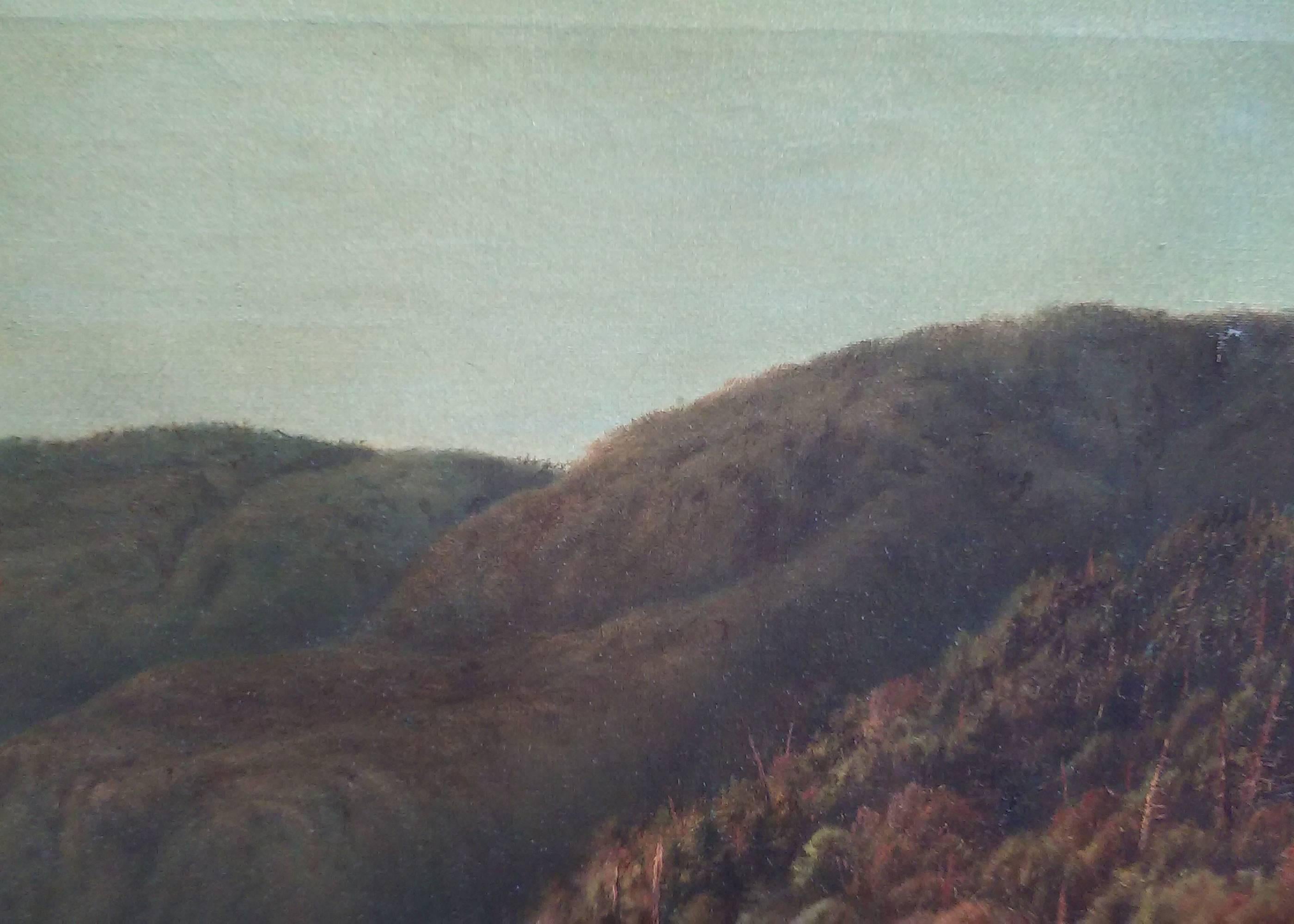 20th Century Mountain Landscape by W.H Hillard In Good Condition In Atlanta, GA