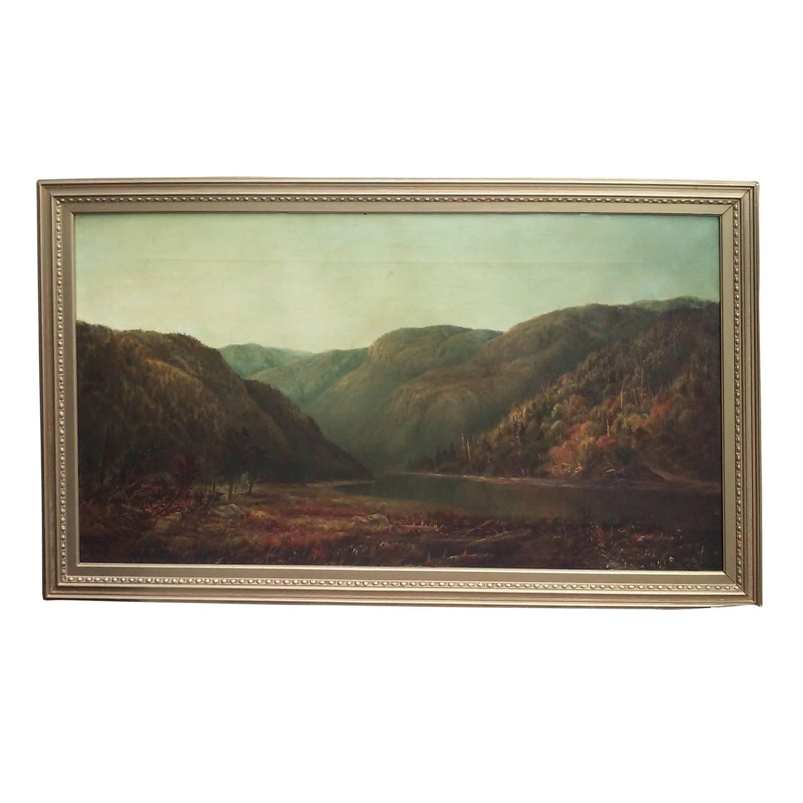 20th Century Mountain Landscape by W.H Hillard