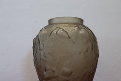 20th Century Muller Freres Luneville French Vase in Satin Glass, 1925