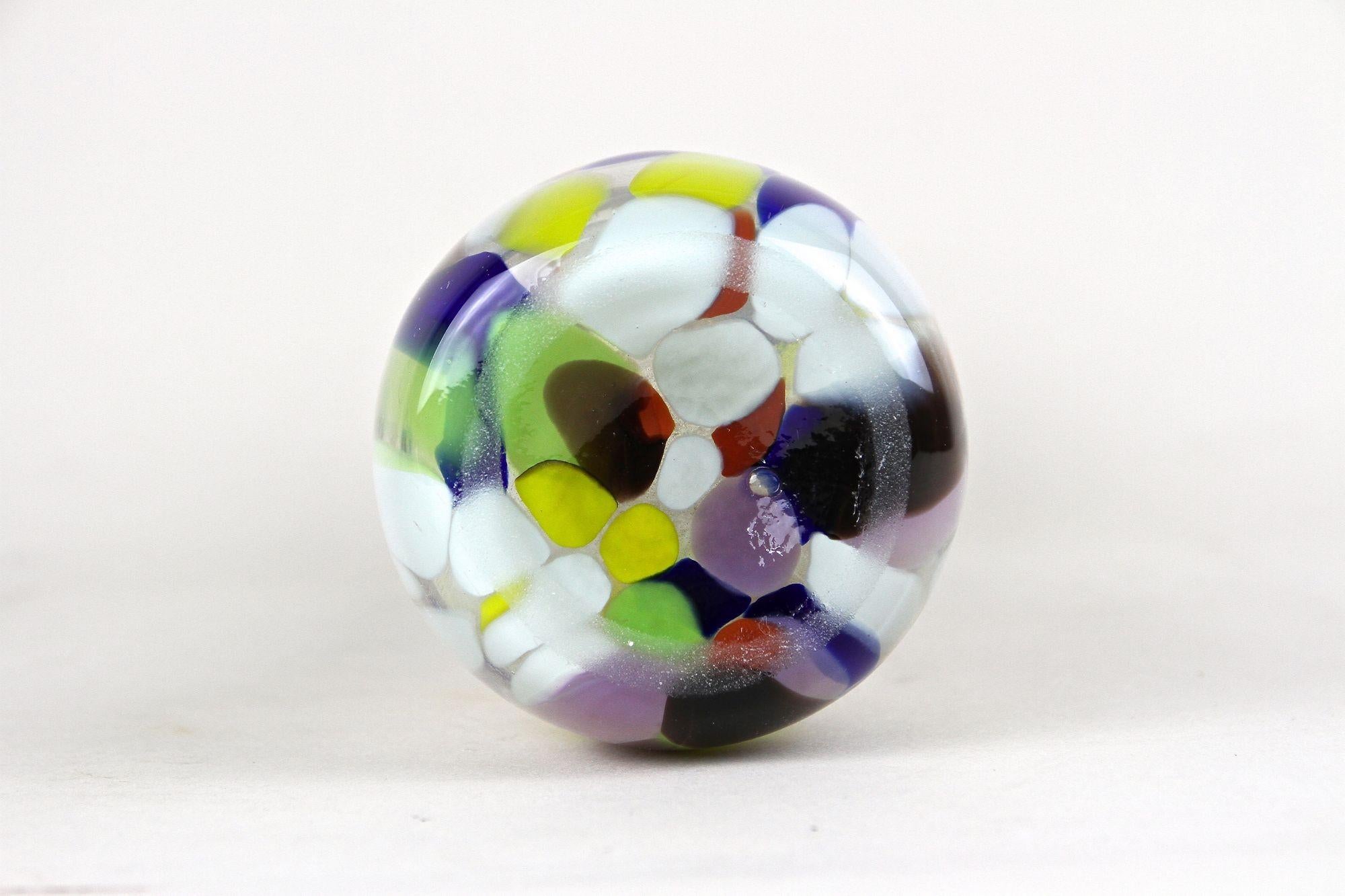 Mehrfarbige Murano-Glasvase des 20. Jahrhunderts, Italien ca. 1970 im Angebot 5