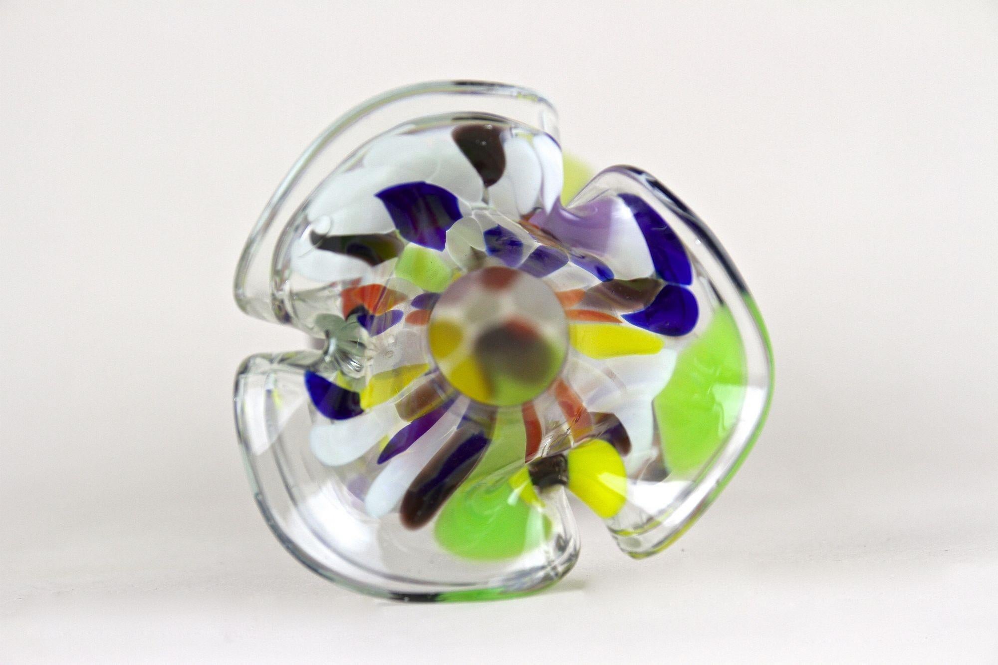 Mehrfarbige Murano-Glasvase des 20. Jahrhunderts, Italien ca. 1970 im Angebot 7