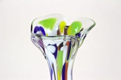 20th Century Multicolored Murano Glass Vase, Italy ca. 1970