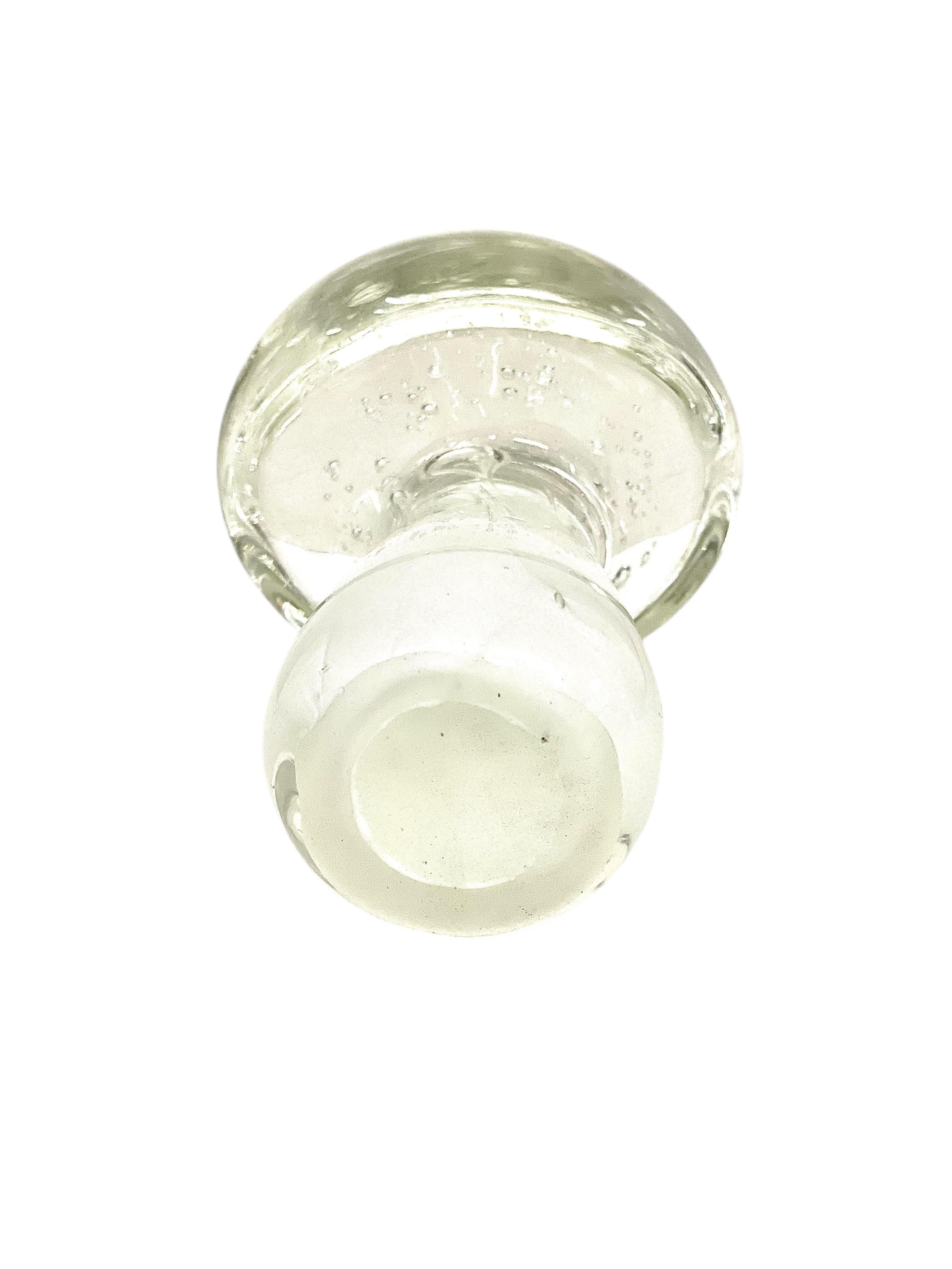 20th Century Murano Blown Glass Paperweight Mushroom For Sale 7