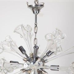 20th Century Murano Flower Starburst Hanging Light