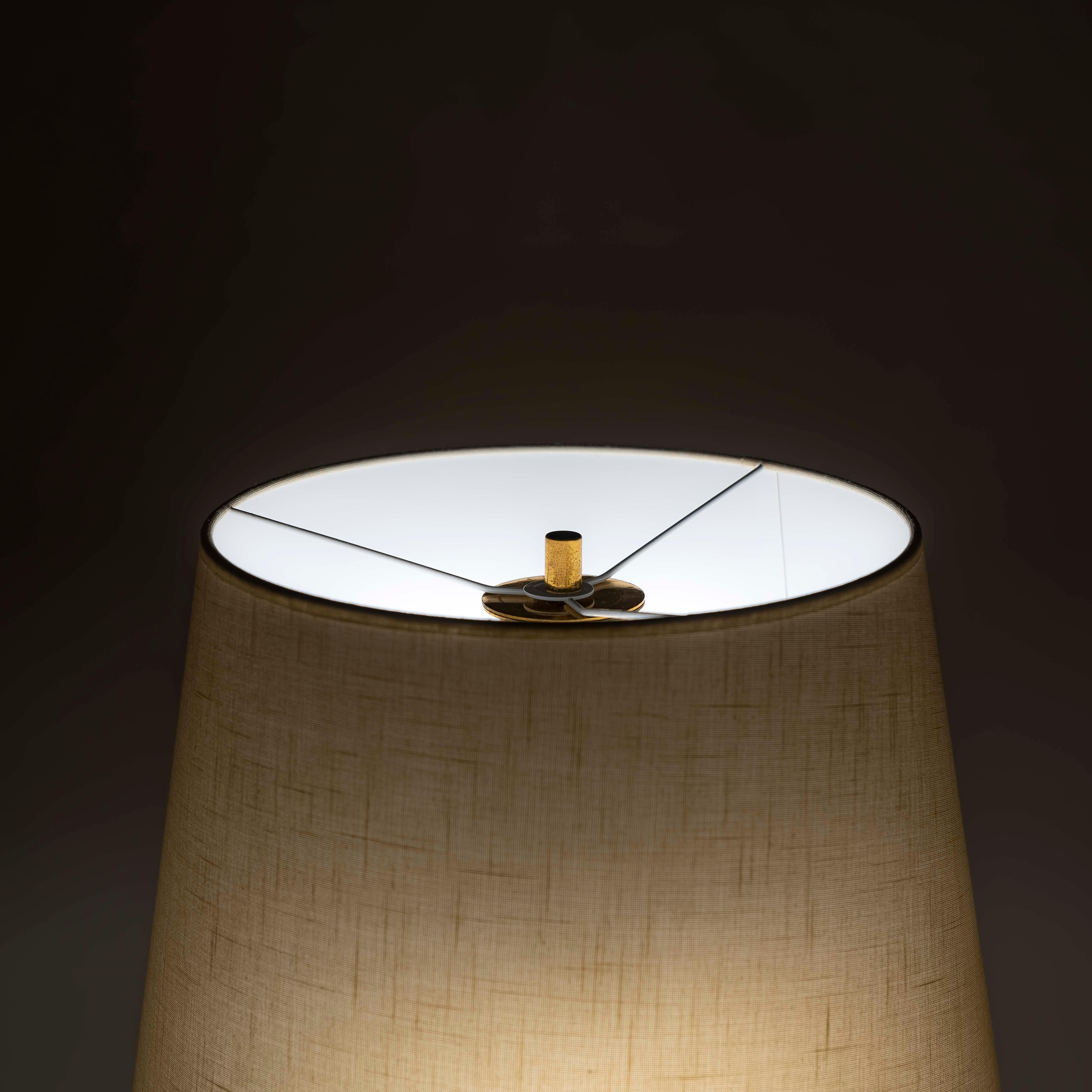 italien 20e siècle Lampe de table Heron en verre de Murano et laiton, Italie 1970 en vente