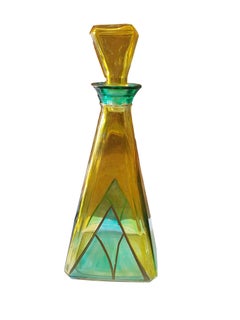 20th Century Murano Glass Bottle, Made in Italy