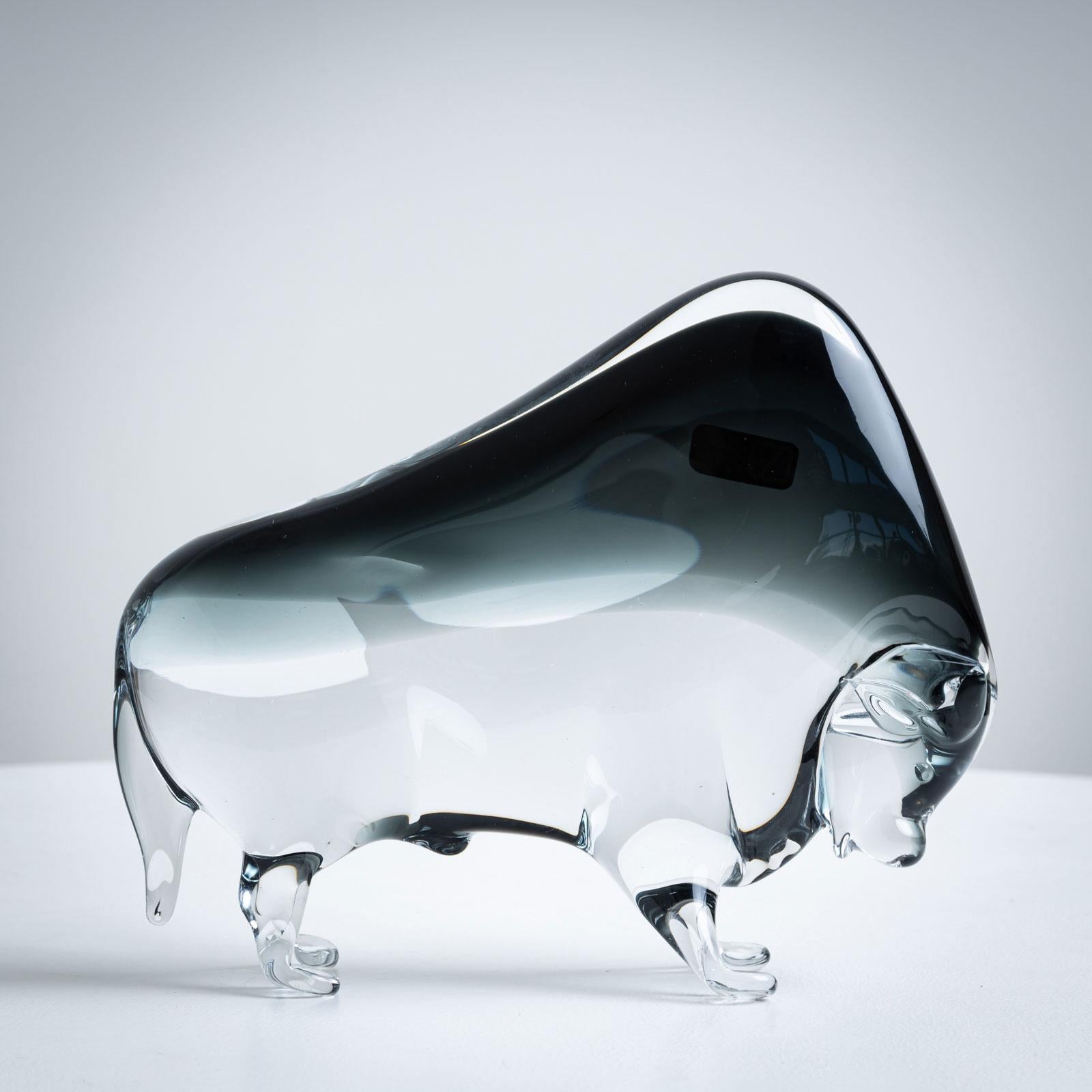 Italian 20th Century Murano Glass Buffalo from V. Nason & Co., Italy For Sale