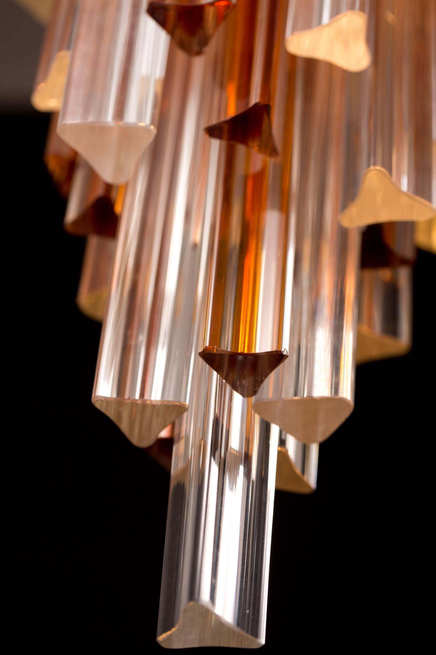 Mid-Century Modern 20th Century Murano Glass Design Chandelier by Marcel Barbier For Sale