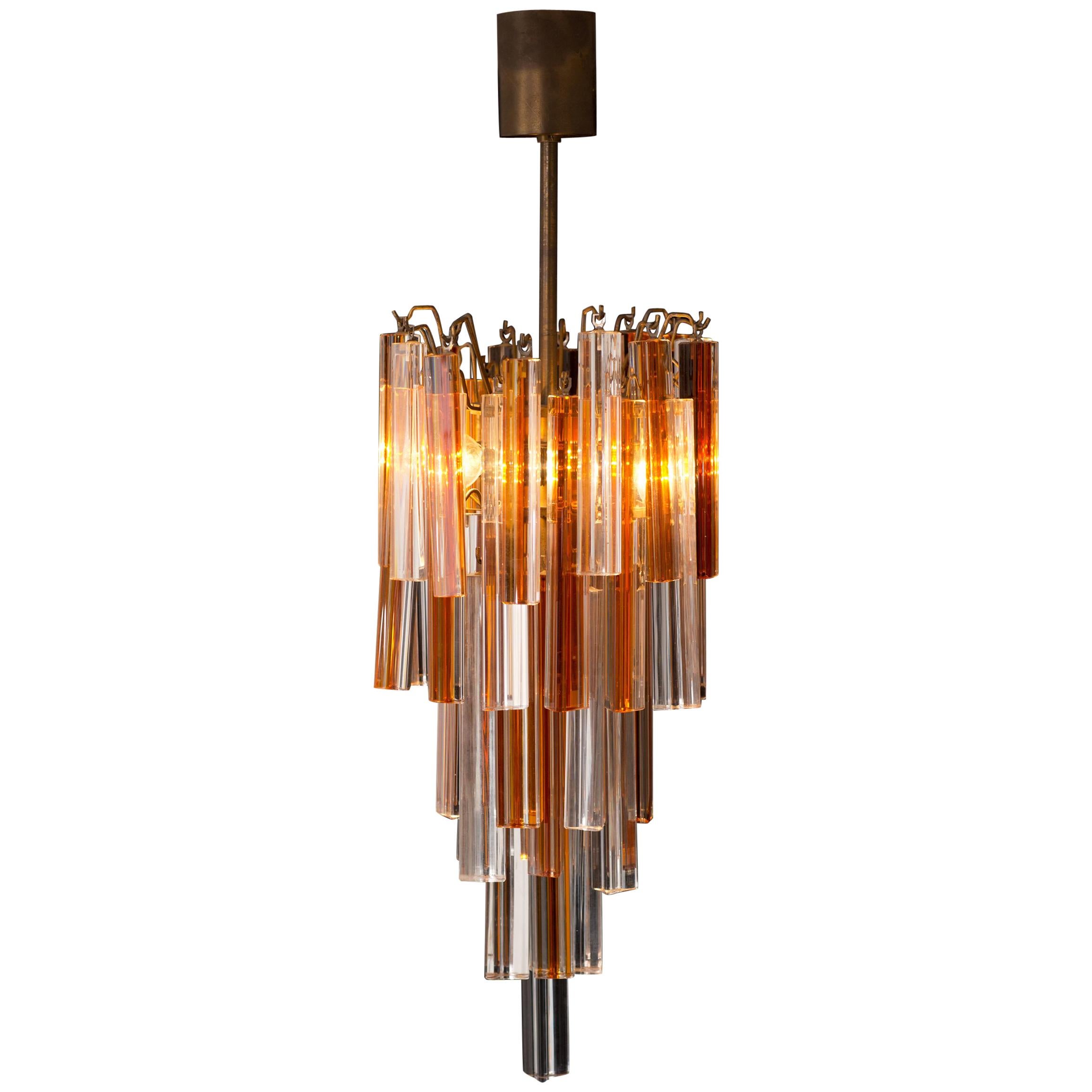 20th Century Murano Glass Design Chandelier by Marcel Barbier For Sale