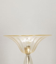Lámpara de pie de cristal de Murano del siglo XX