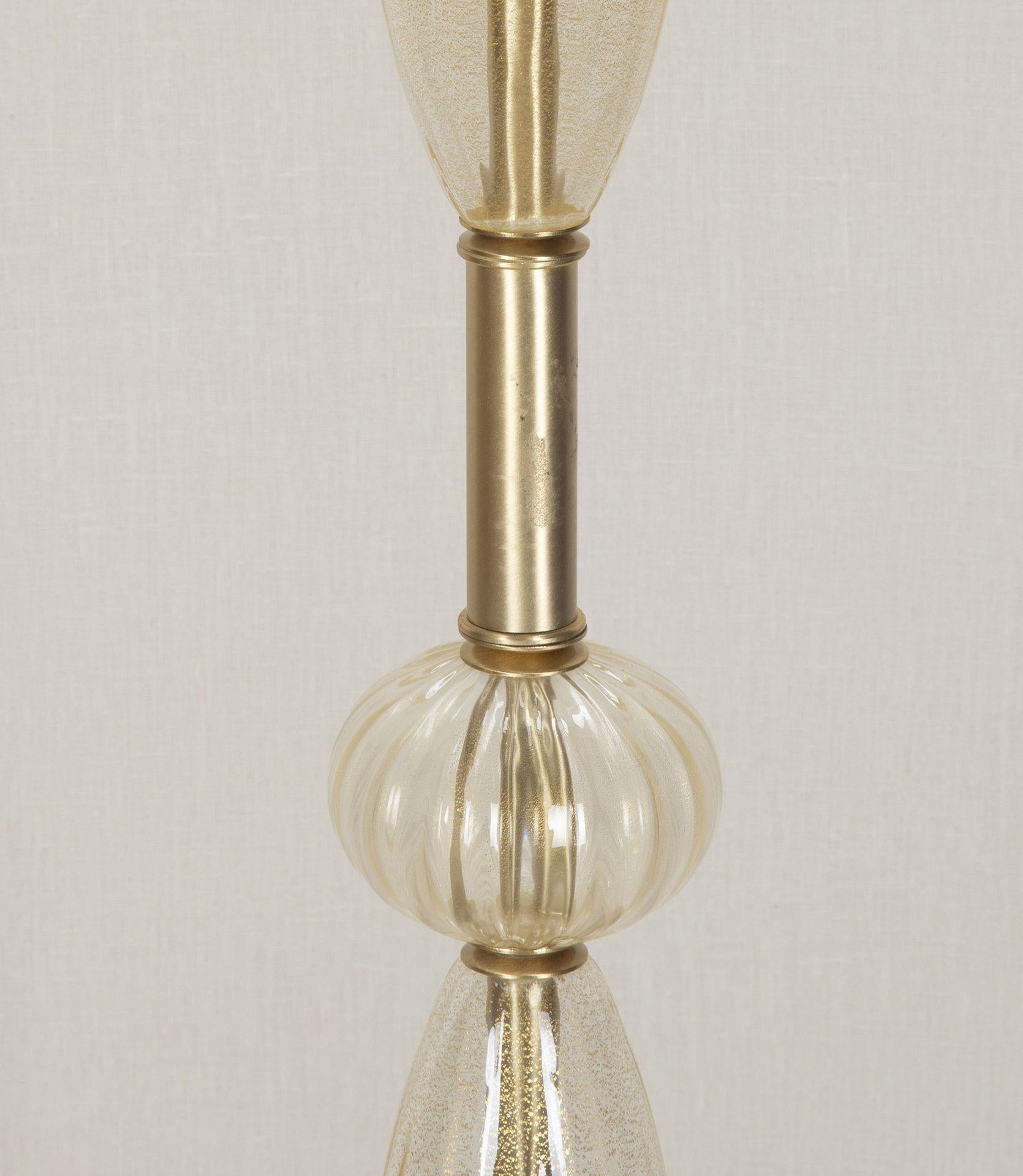Murano Glas Stehlampe 20. Jahrhundert (Moderne der Mitte des Jahrhunderts) im Angebot