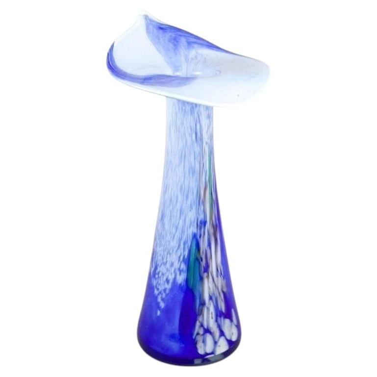 20th Century Murano Glass Vase "Jack In The Pulpit", Italy circa 1970 For Sale