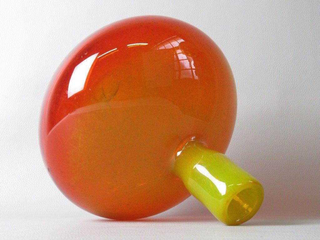 A 20th century Italian vintage Murano hand blown vase in gradient colors of red, orange and yellow.
Italy, circa 1970s.

About us: 
Spirit Gallery presents a harmonious mix of iconic and engaging 20th century pieces and bespoke contemporary