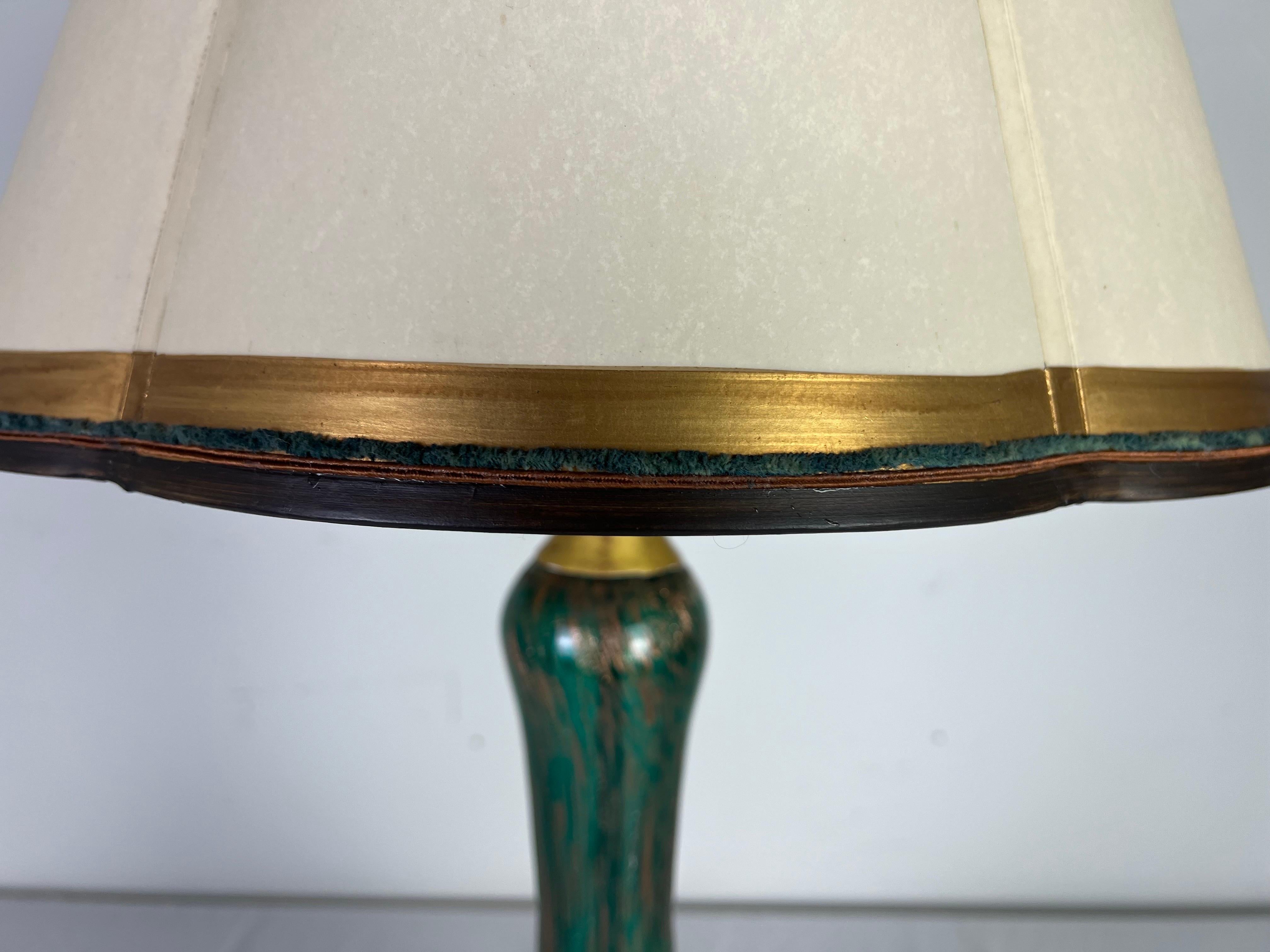 20th Century Murano Lamp with Parchment Shade 5