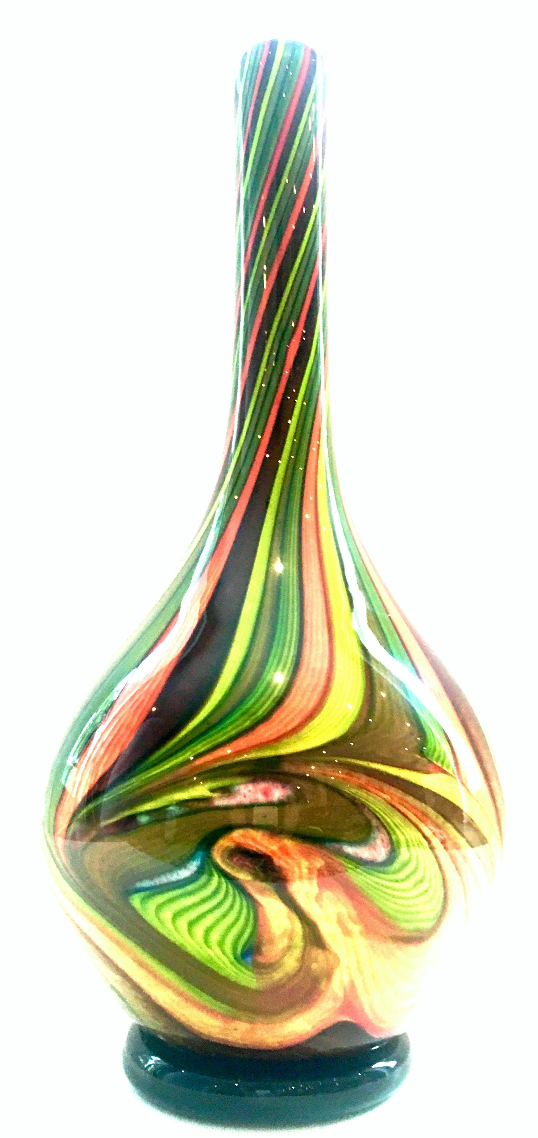 murano style glass vase