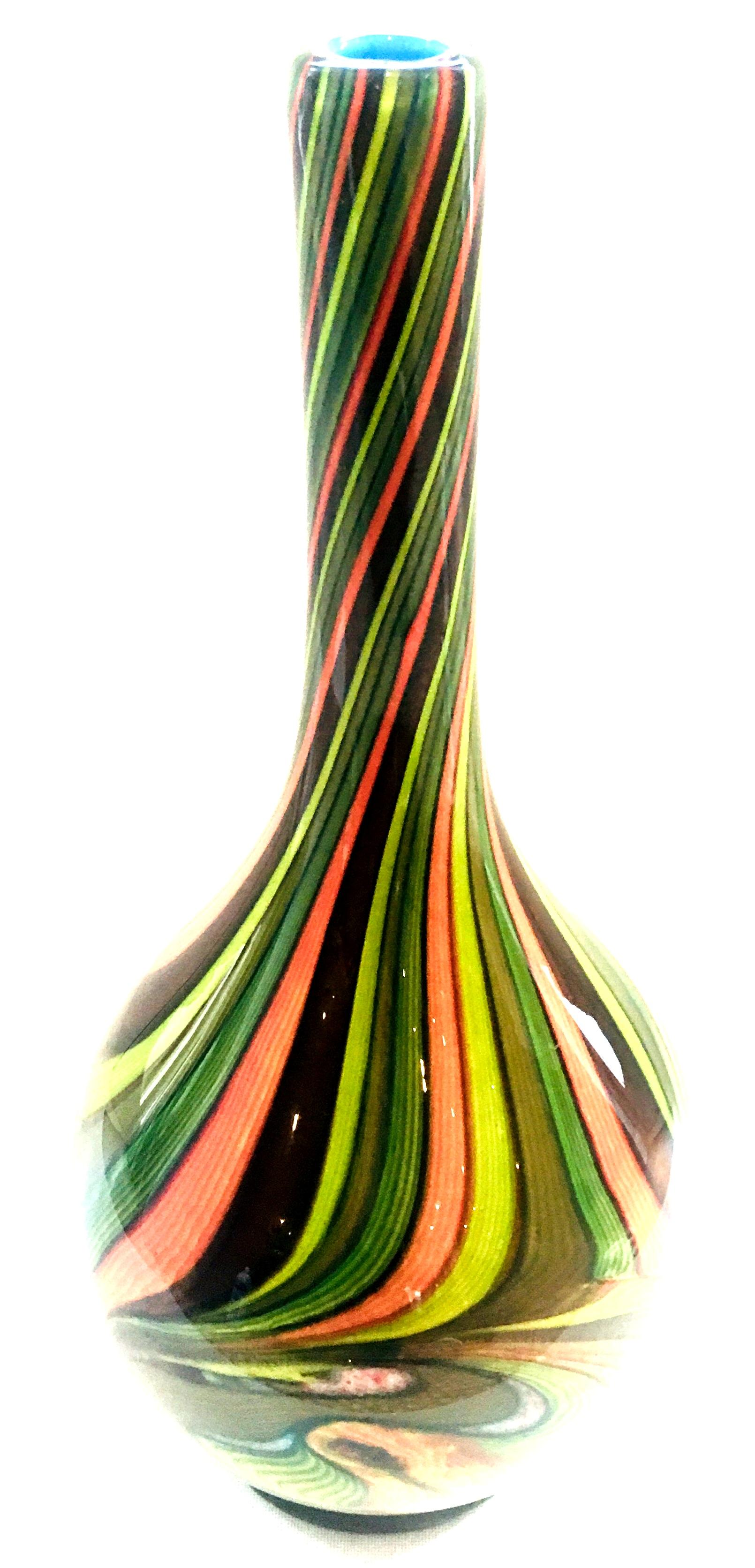 murano striped vase