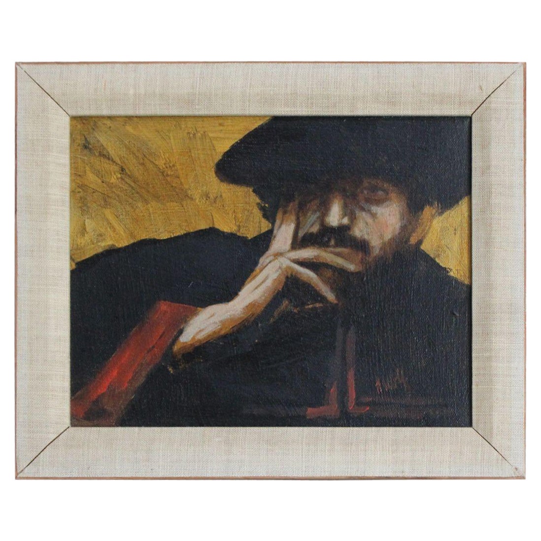 Ölgemälde auf Leinwand, „Musketeer“, 20. Jahrhundert