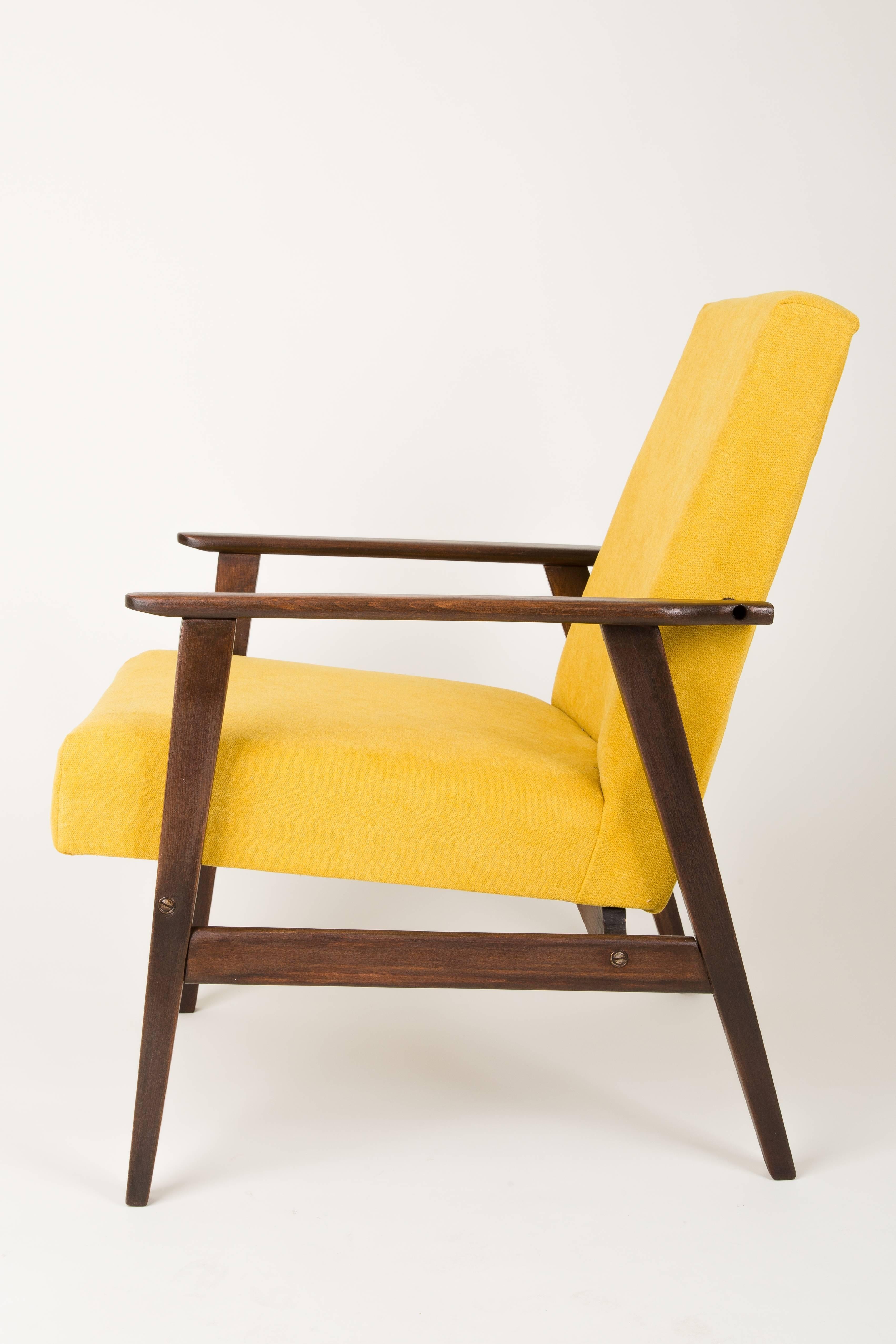 mustard yellow armchair