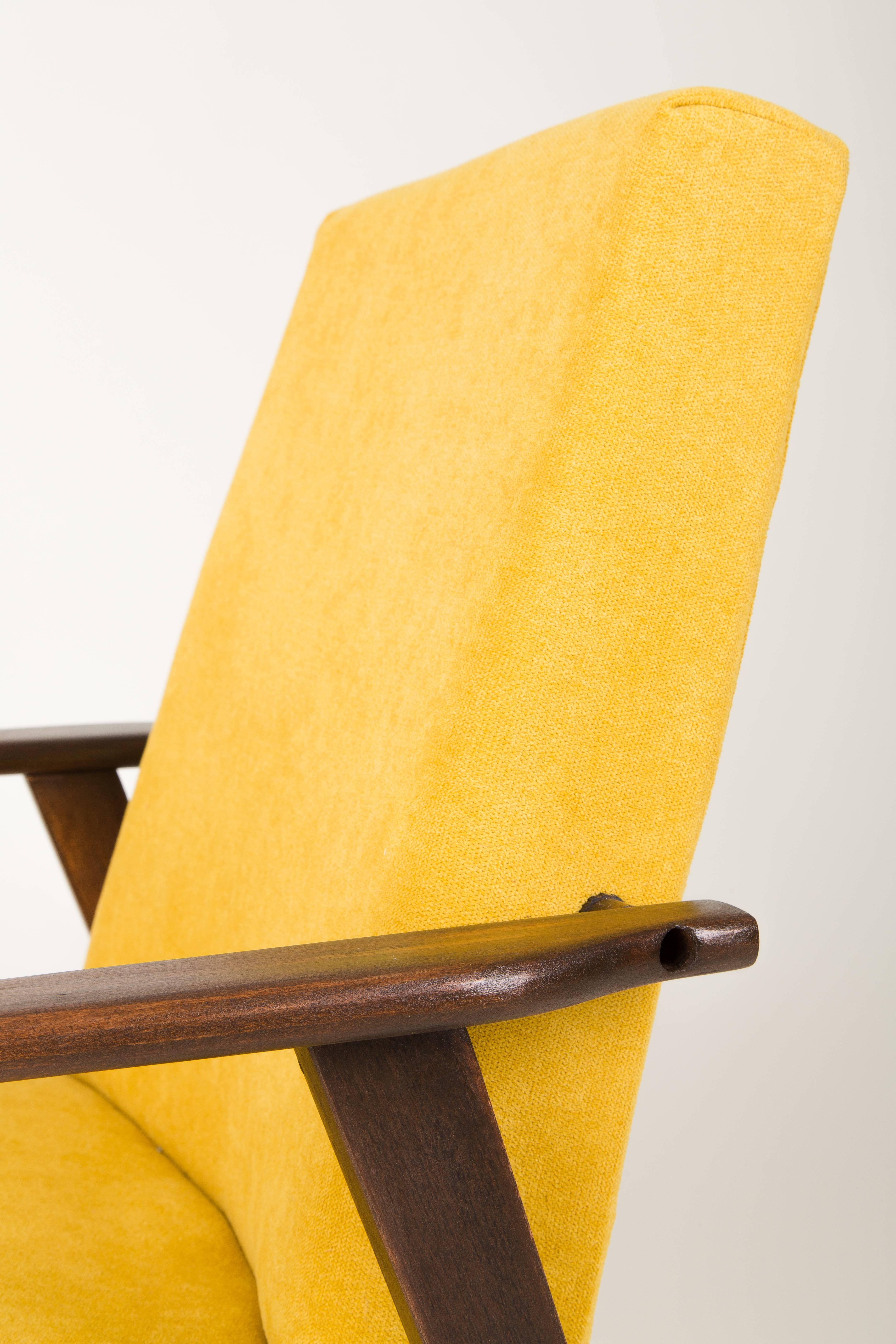 Hand-Crafted 20th Century Mustard Yellow Dante Armchair, 1960s For Sale