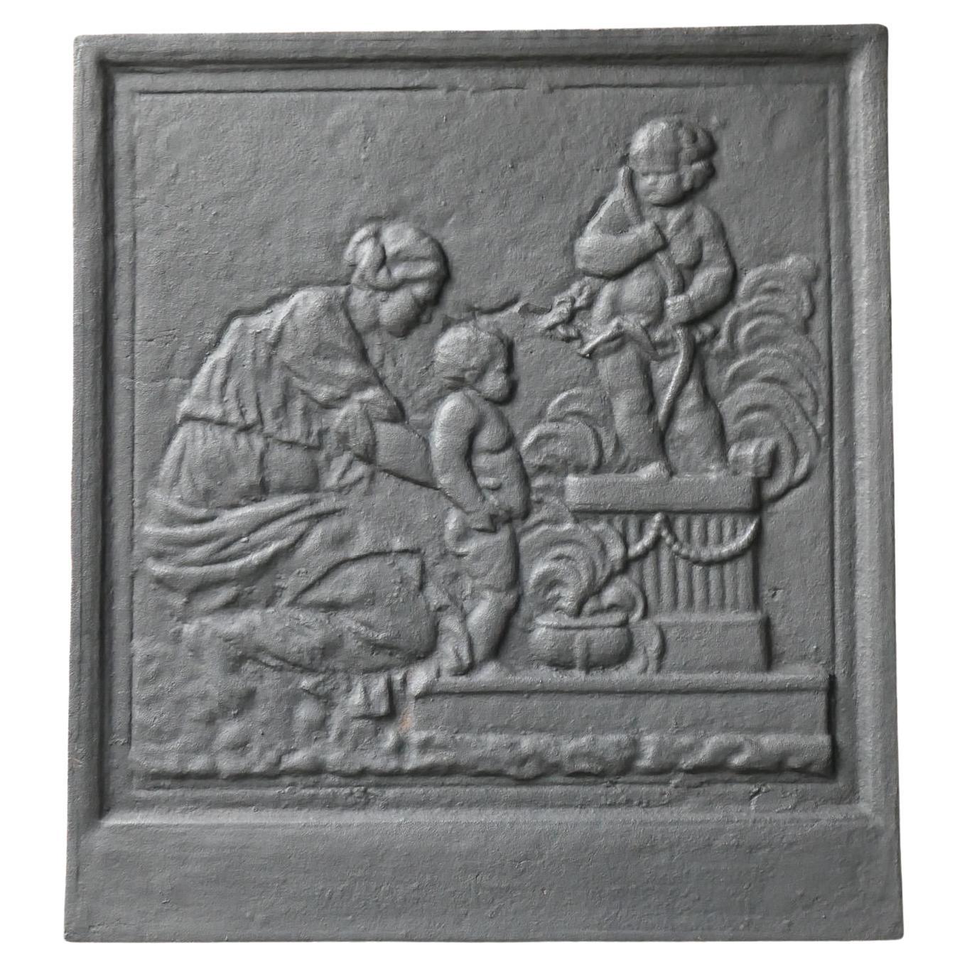 20th Century Napoleon III Style 'Caritas' Fireback / Backsplash