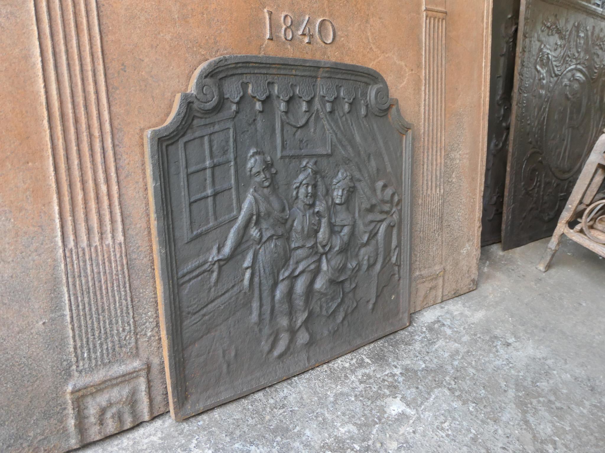 20th Century Napoleon III Style French Fireback / Backsplash For Sale 4