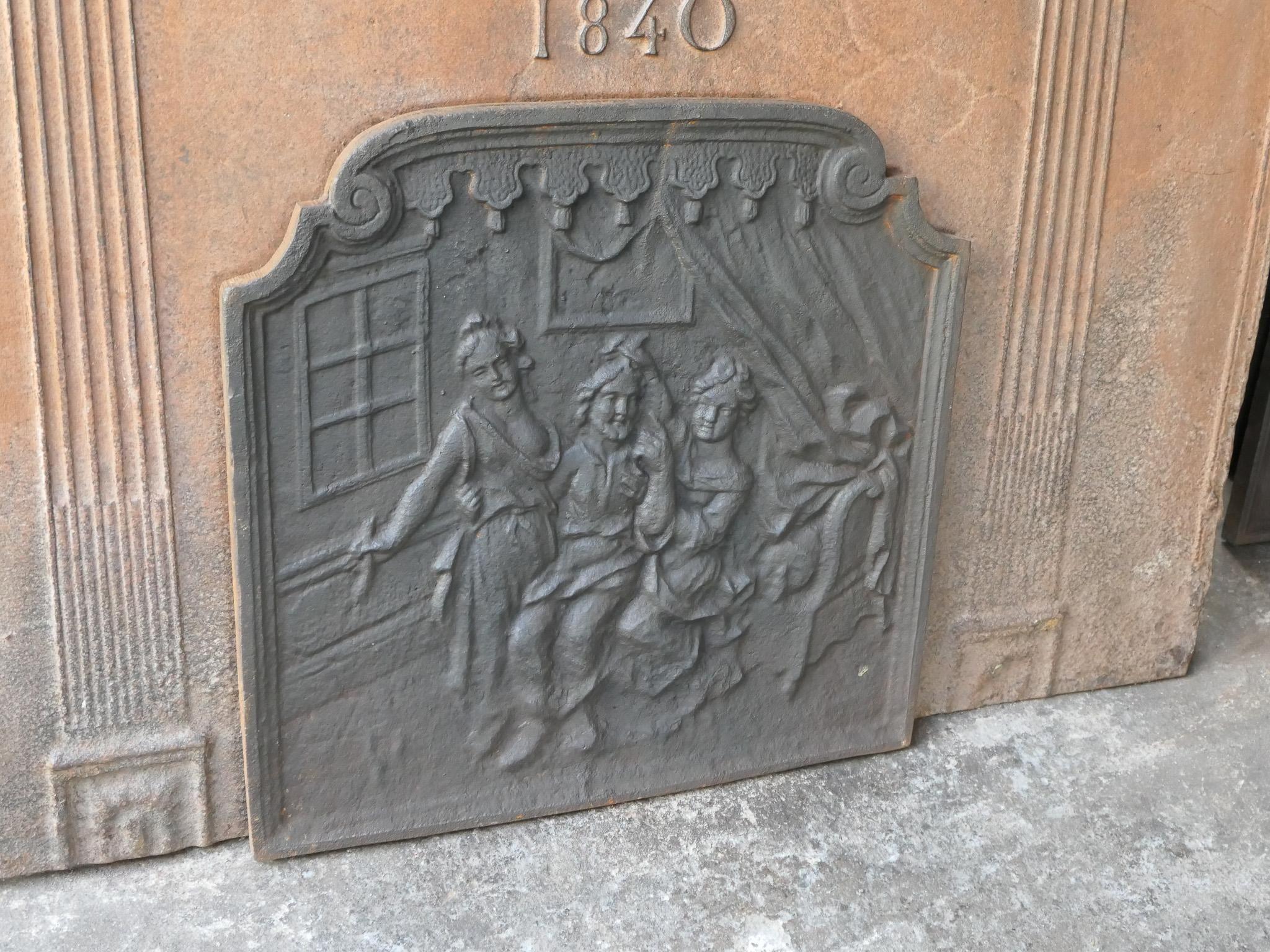 20th Century Napoleon III Style French Fireback / Backsplash In Good Condition For Sale In Soest, NL