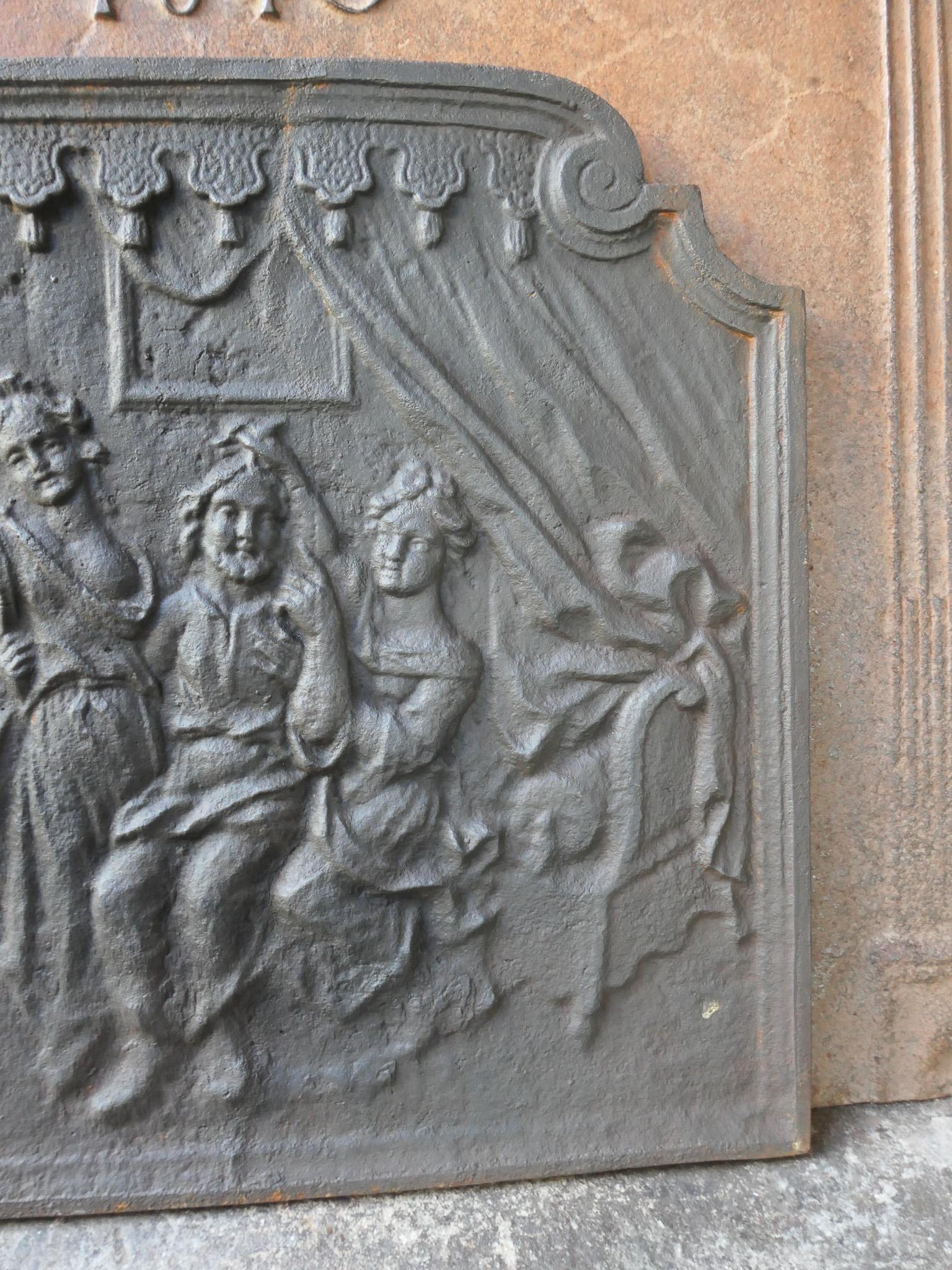 20th Century Napoleon III Style French Fireback / Backsplash For Sale 3