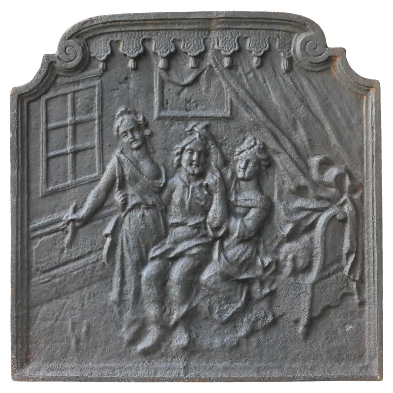 20th Century Napoleon III Style French Fireback / Backsplash