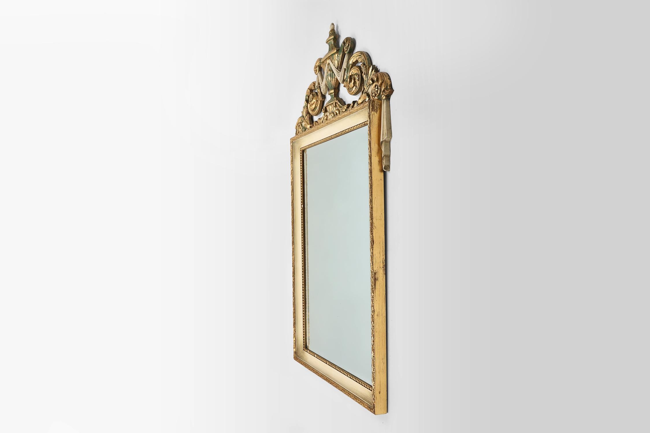 20ème siècle Miroir de style Napoléon III en bois avec miroir à facettes, France en vente 3