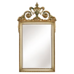 20th Century Napoleon III style mirror in wood with facet cut mirror, France