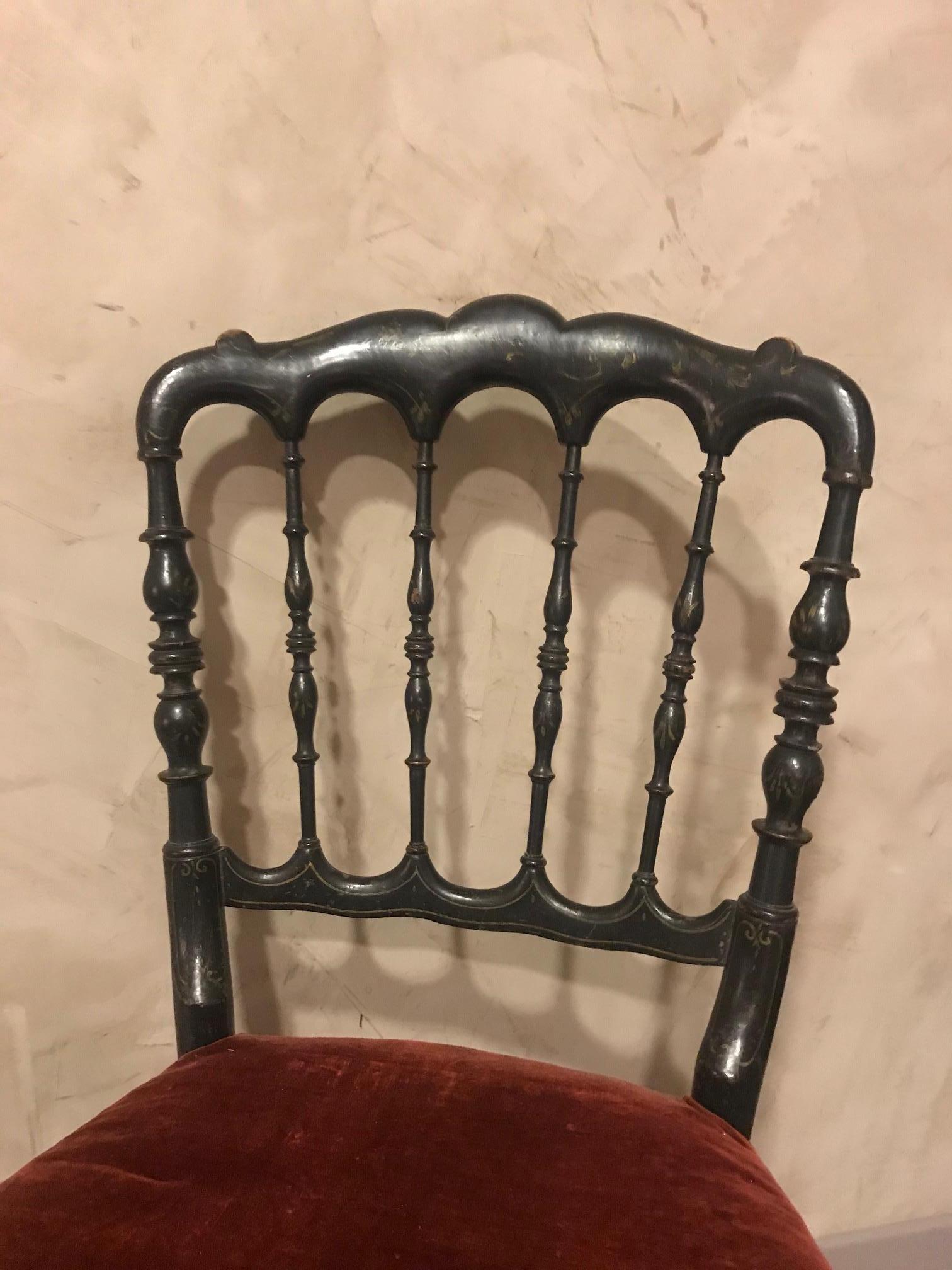 Mid-20th Century 20th Century Napoleon III Style Pair of Chairs