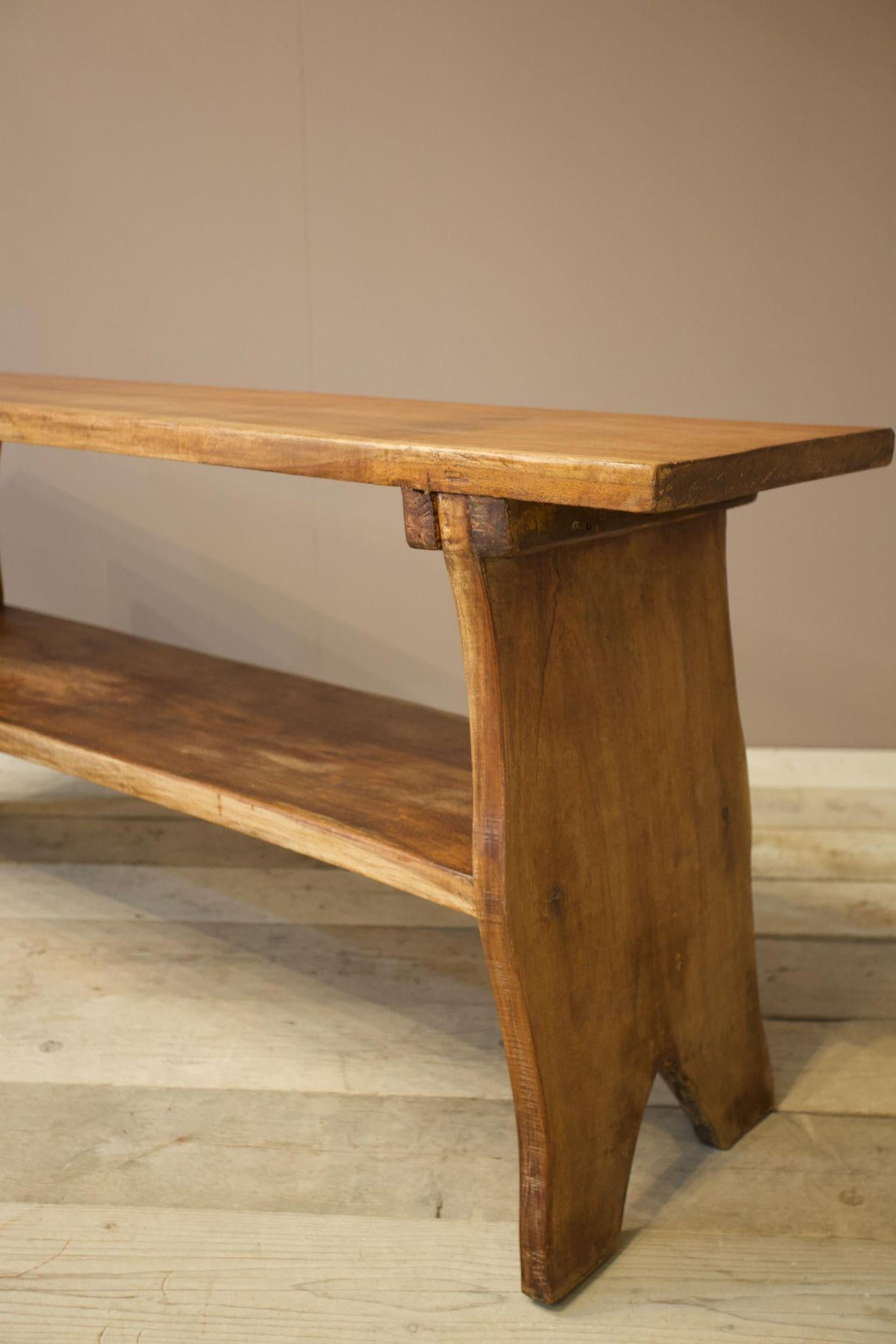 20th Century Naturalistic Amboyna Console Table 1