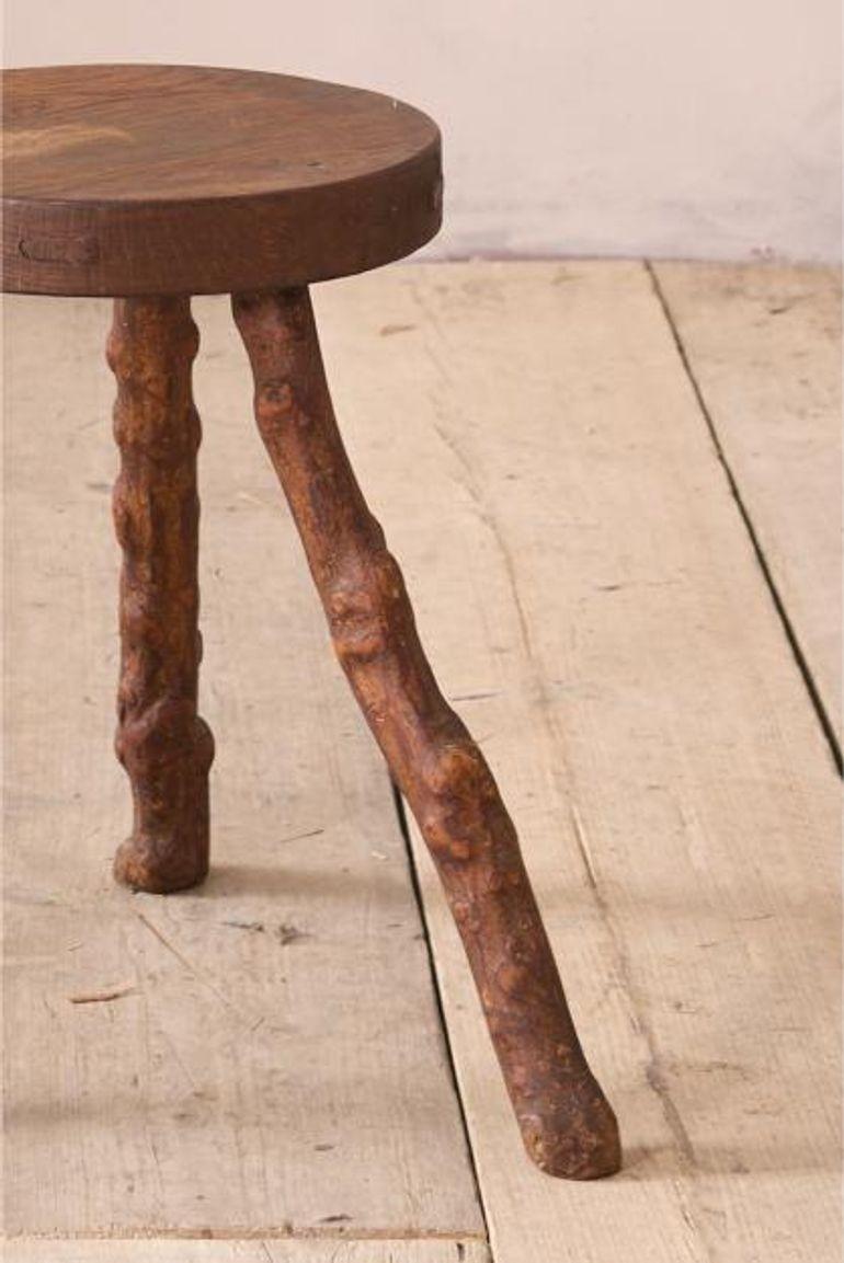20th Century 20th century Naturalistic stool/side table For Sale