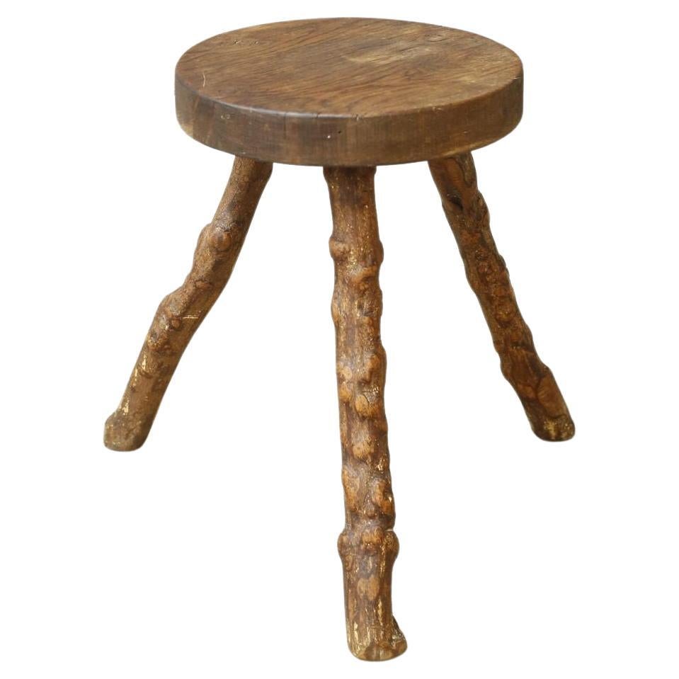 20th Century Naturalistic Stool/Side Table