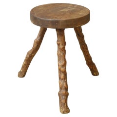 20th Century Naturalistic Stool/Side Table