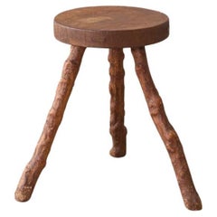 Vintage 20th century Naturalistic stool/side table