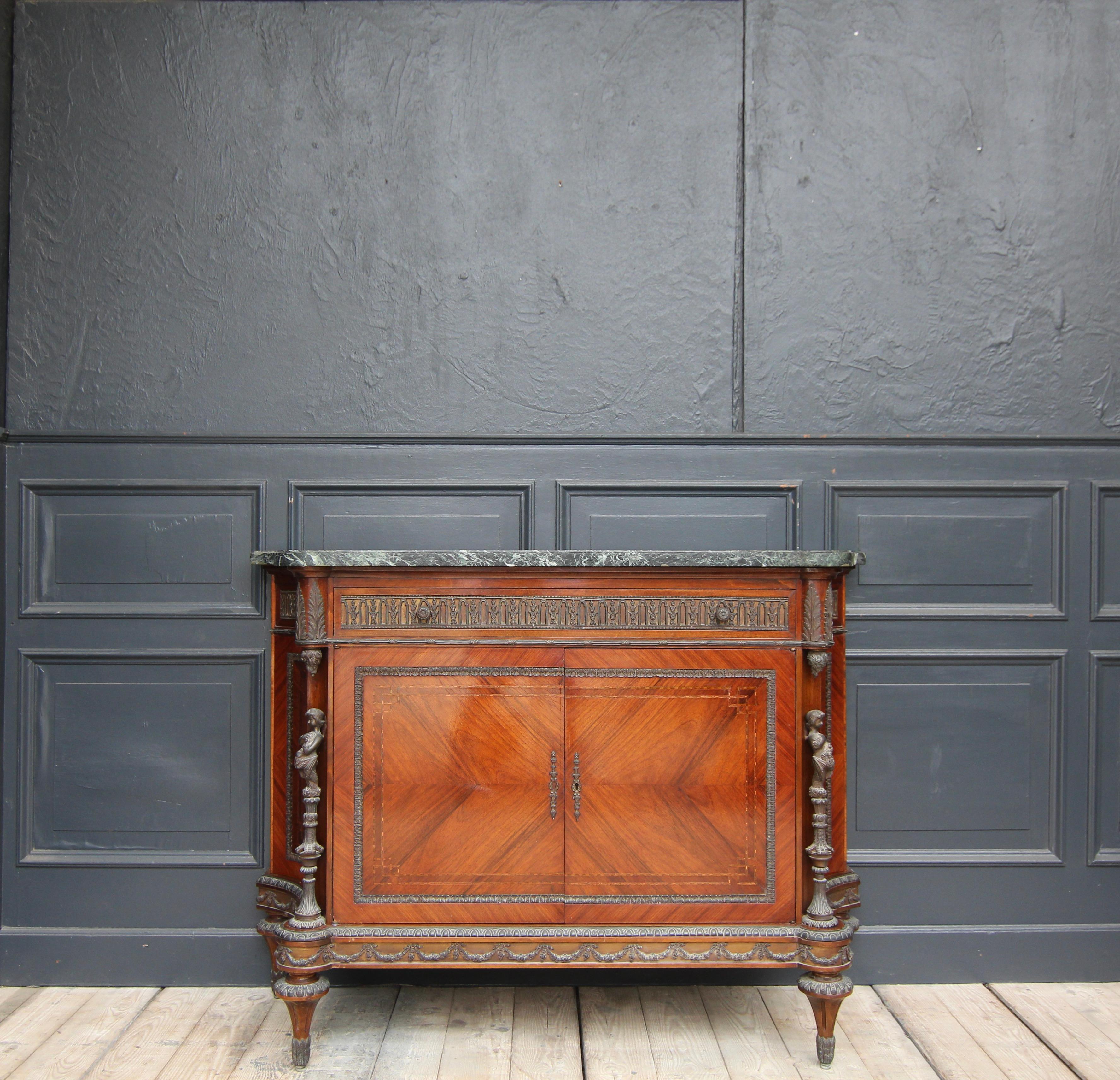 20th Century Neoclassical Revival Cabinet with Marble Top 1