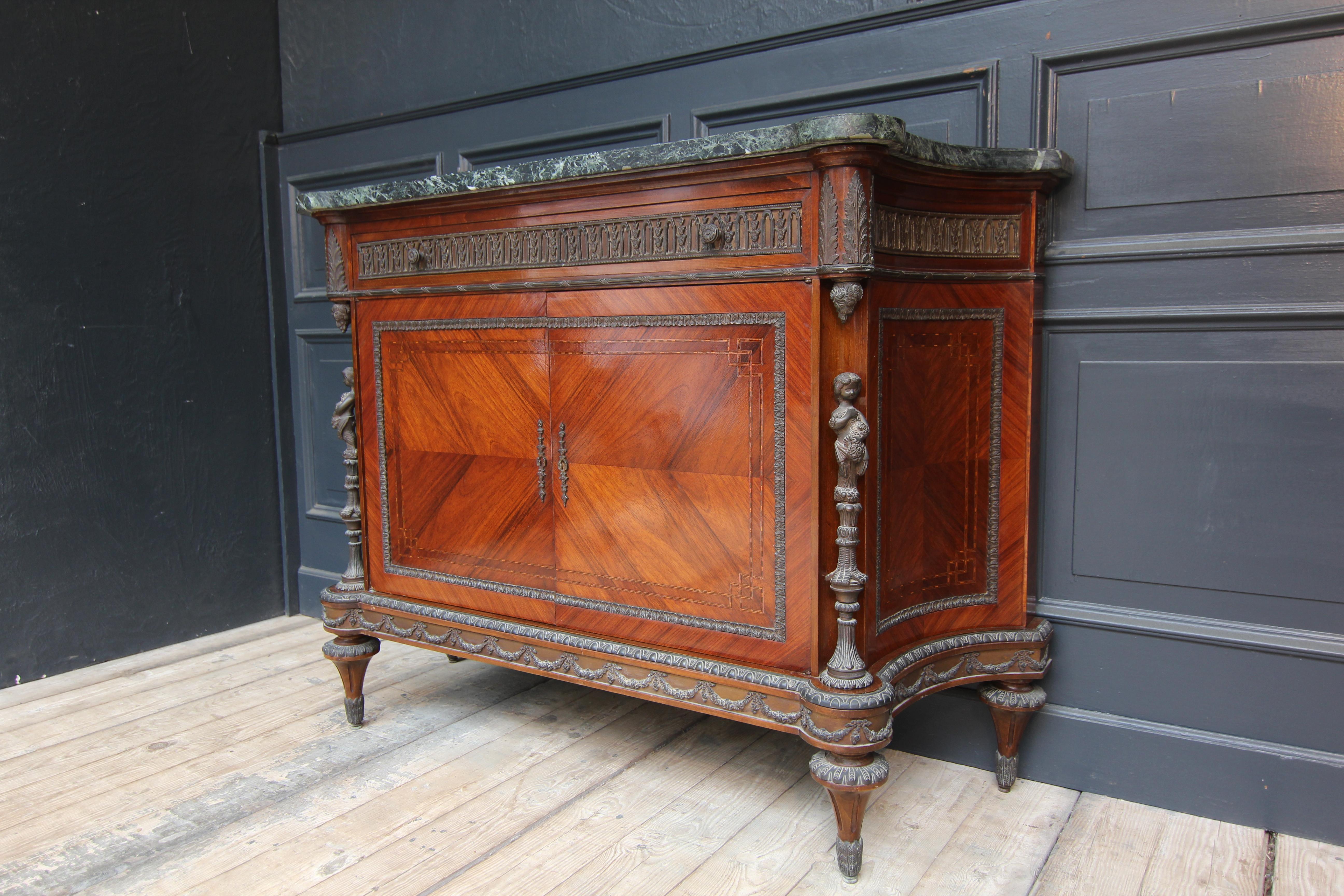 20th Century Neoclassical Revival Cabinet with Marble Top 3
