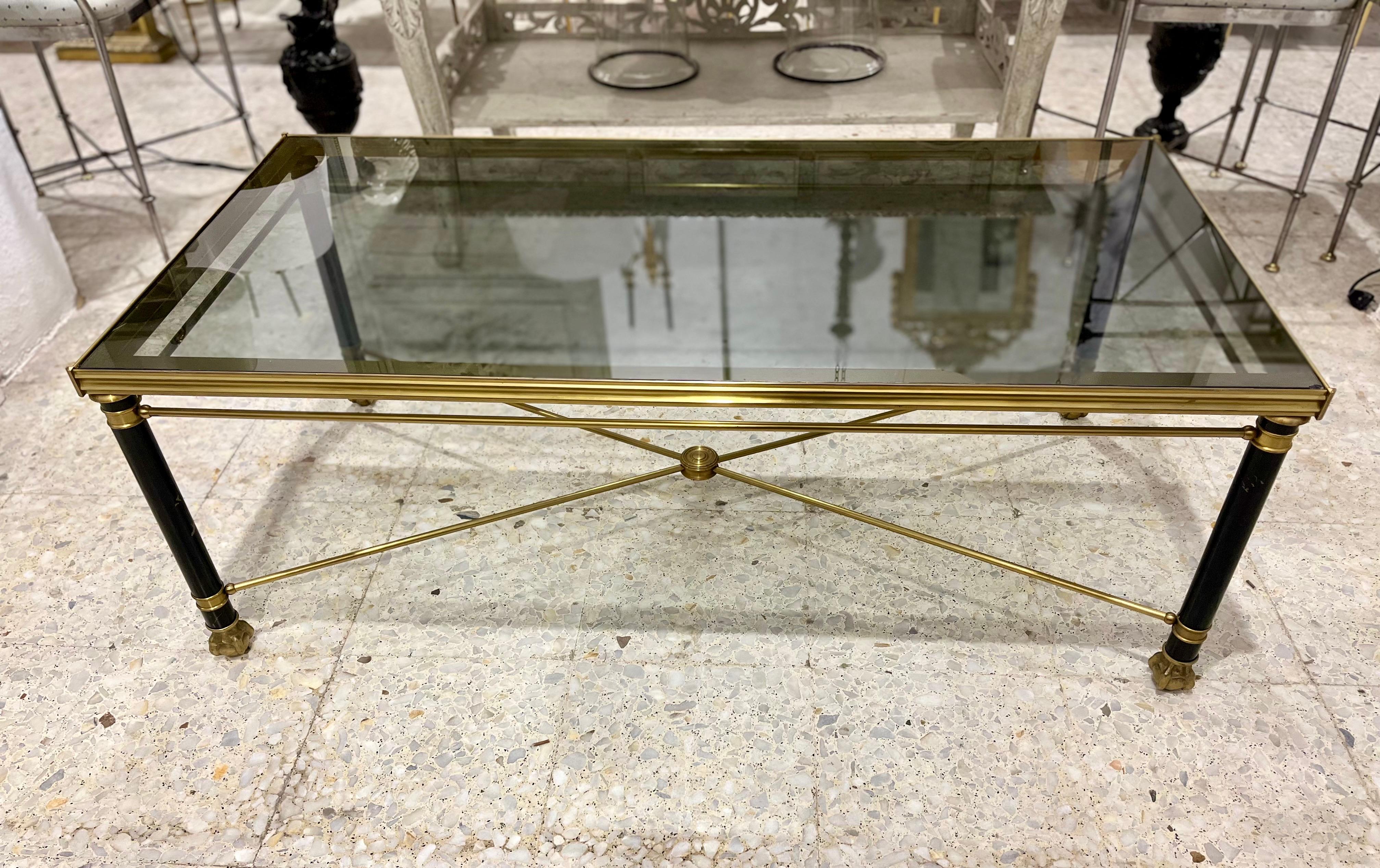 20th Century Neoclassical Style Coffee Table after Maison Jansen For Sale 4