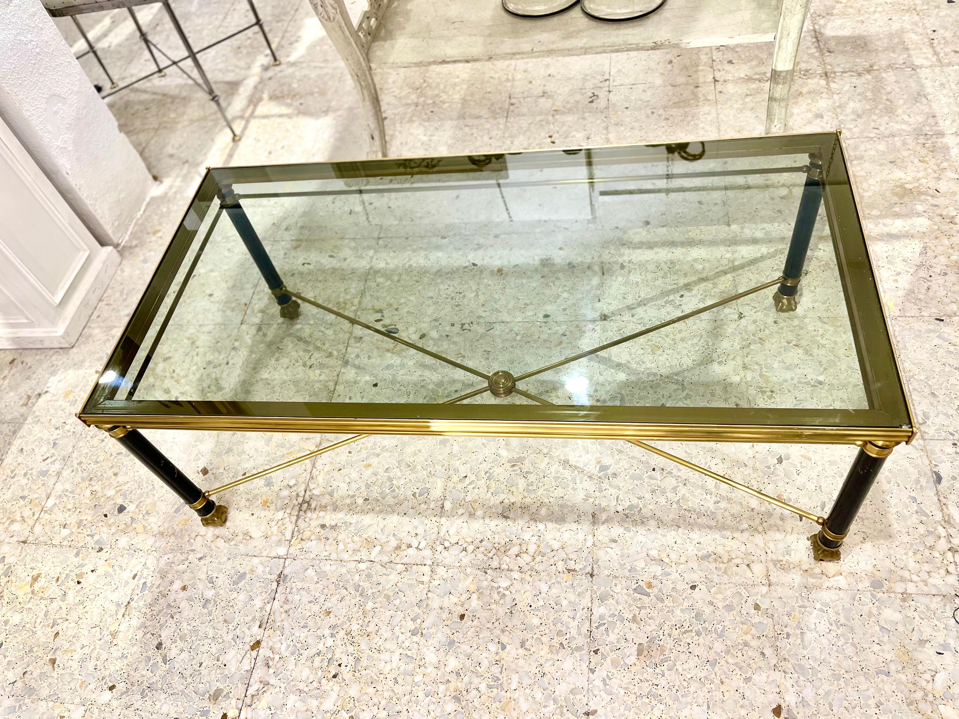 20th Century Neoclassical Style Coffee Table after Maison Jansen For Sale 5