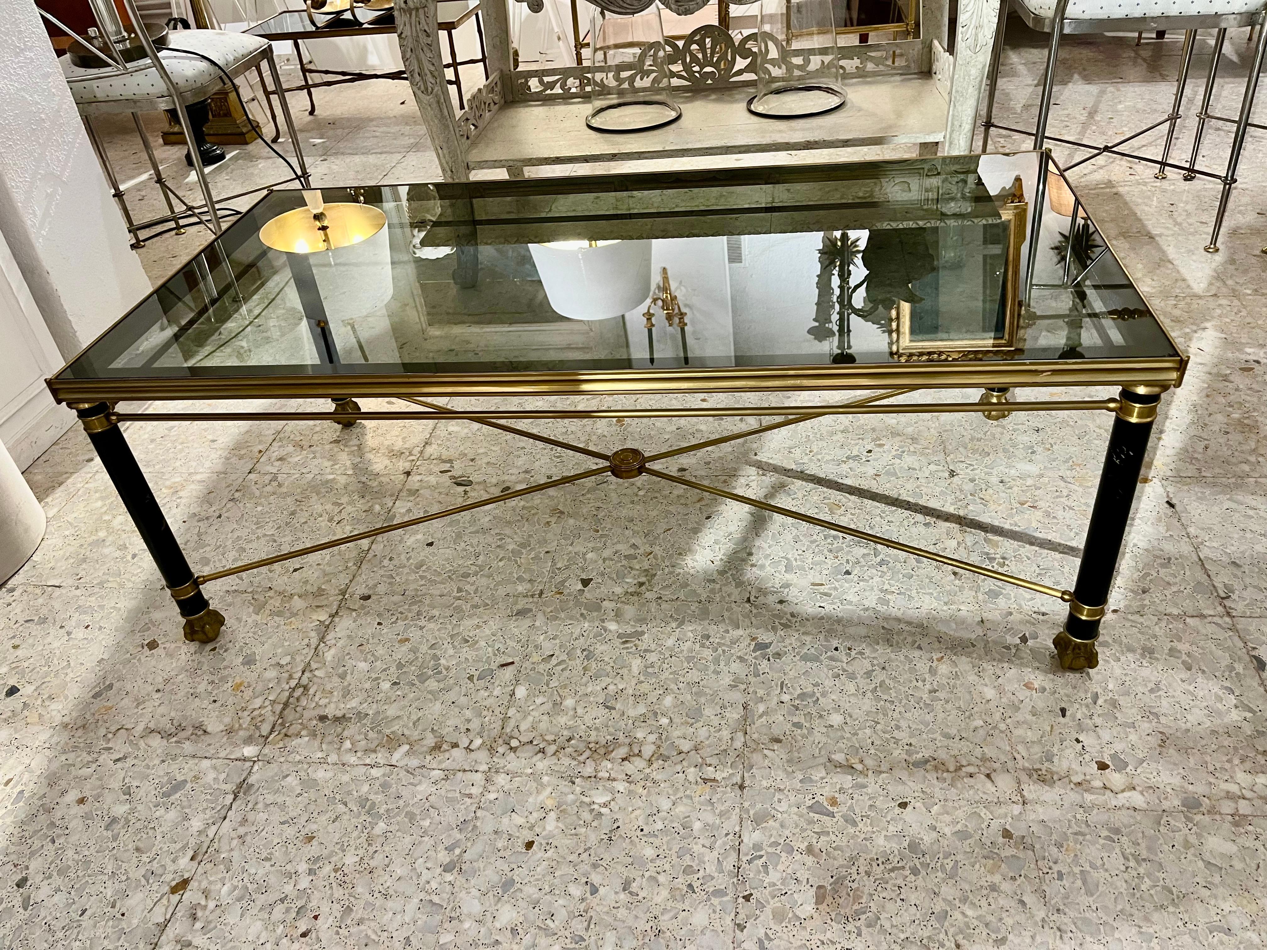 Neoclassical Revival 20th Century Neoclassical Style Coffee Table after Maison Jansen For Sale